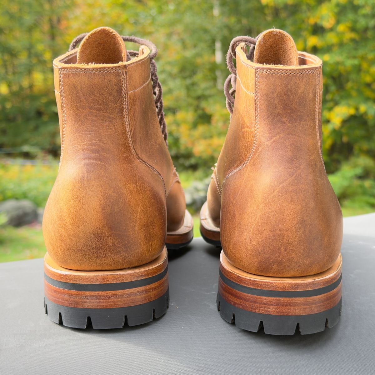 Photo by Aberhood on September 27, 2025 of the Viberg Service Boot BCT in Horween Natural Cypress.