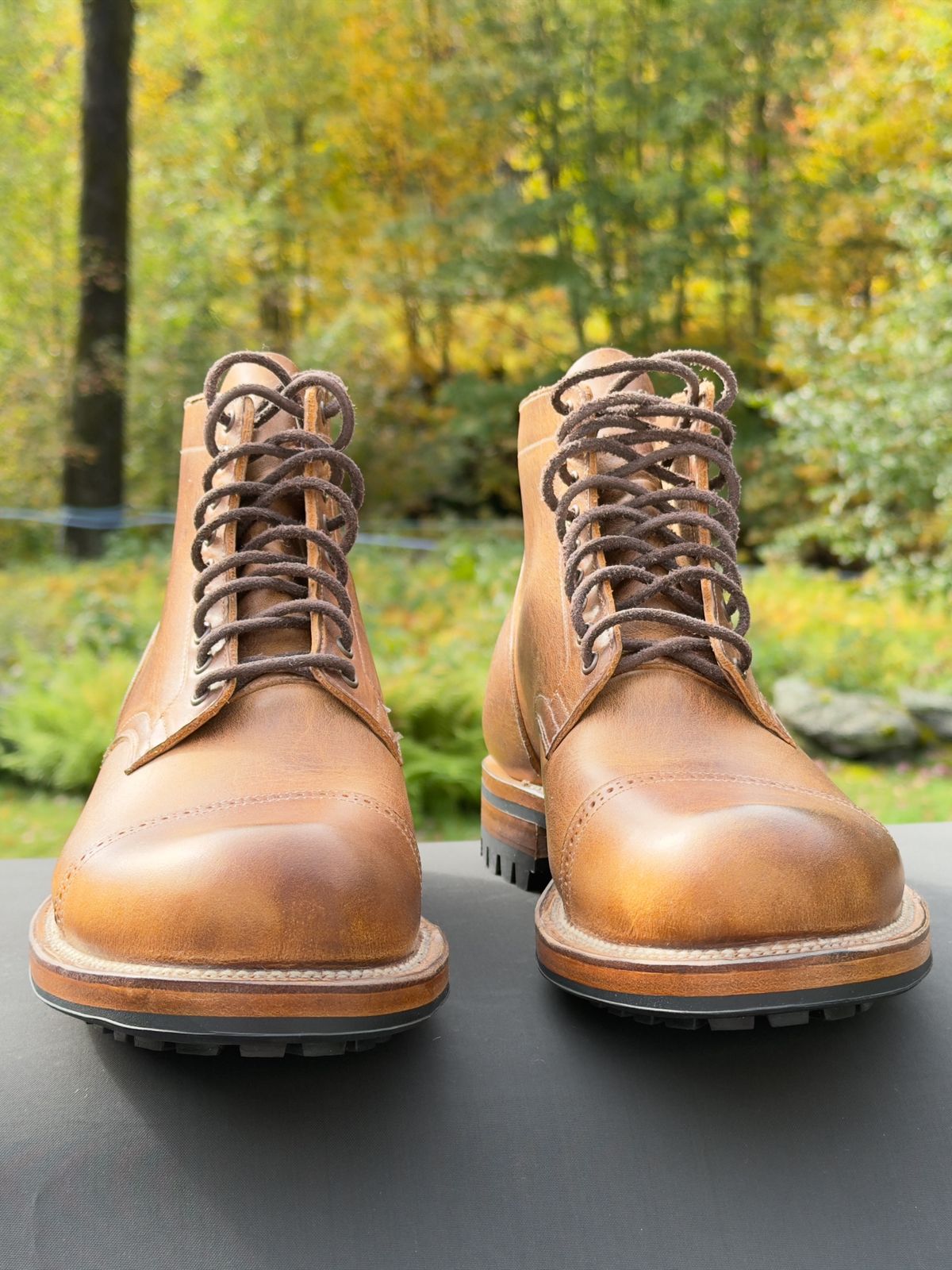 Photo by Aberhood on September 27, 2025 of the Viberg Service Boot BCT in Horween Natural Cypress.