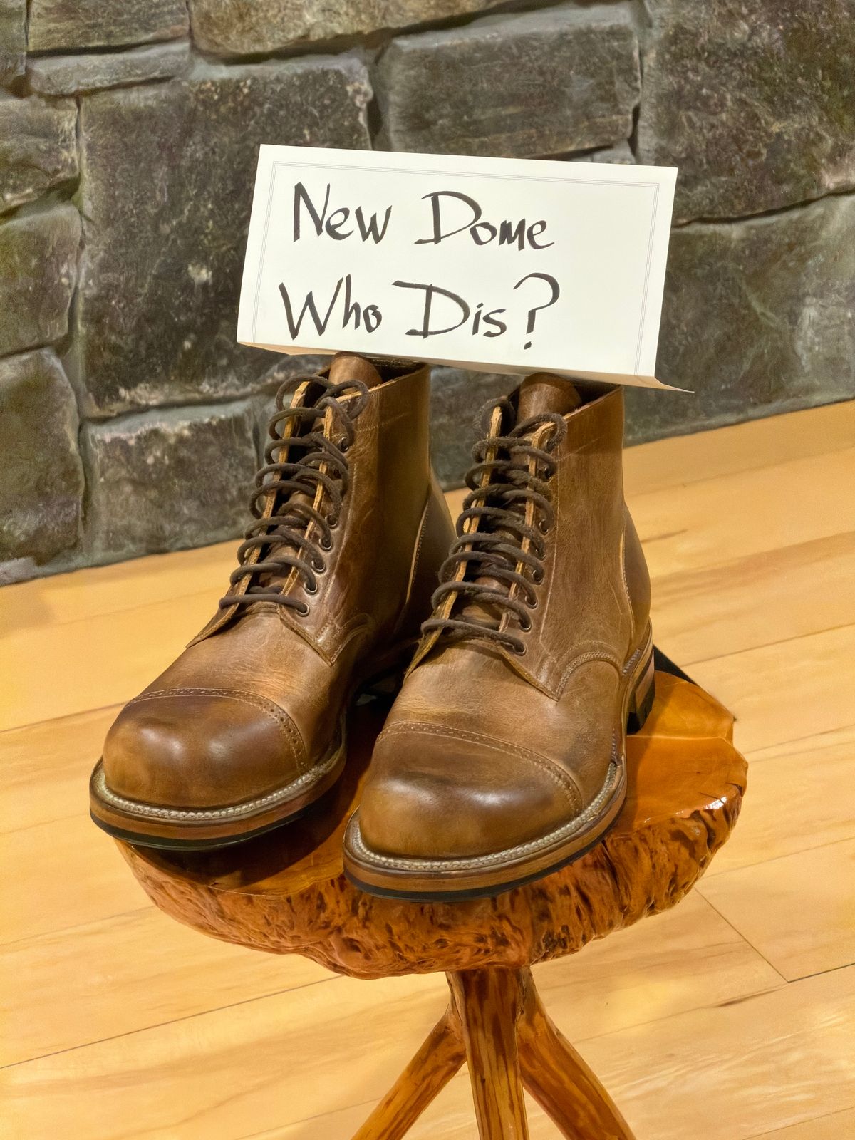 Photo by Aberhood on October 1, 2025 of the Viberg Service Boot BCT in Horween Natural Cypress.
