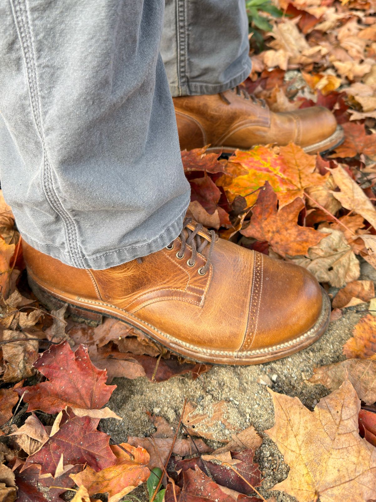 Photo by Aberhood on October 3, 2025 of the Viberg Service Boot BCT in Horween Natural Cypress.