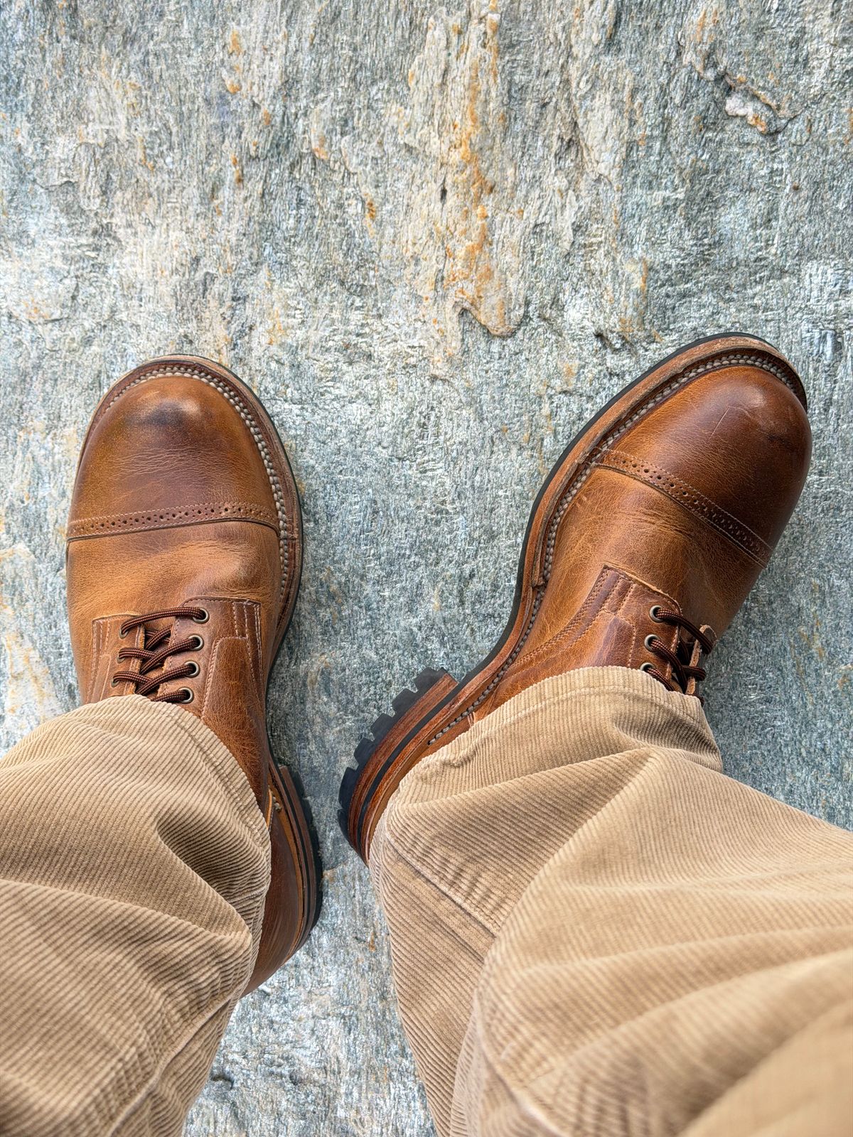 Photo by Aberhood on October 12, 2025 of the Viberg Service Boot BCT in Horween Natural Cypress.