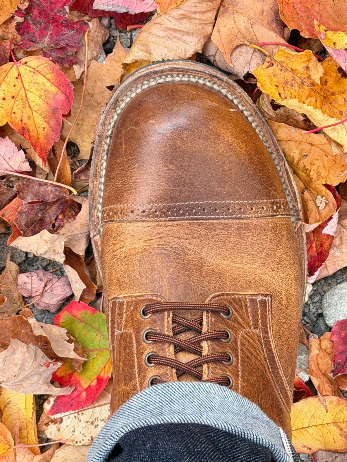 Photo by Aberhood on October 13, 2025 of the Viberg Service Boot BCT in Horween Natural Cypress.