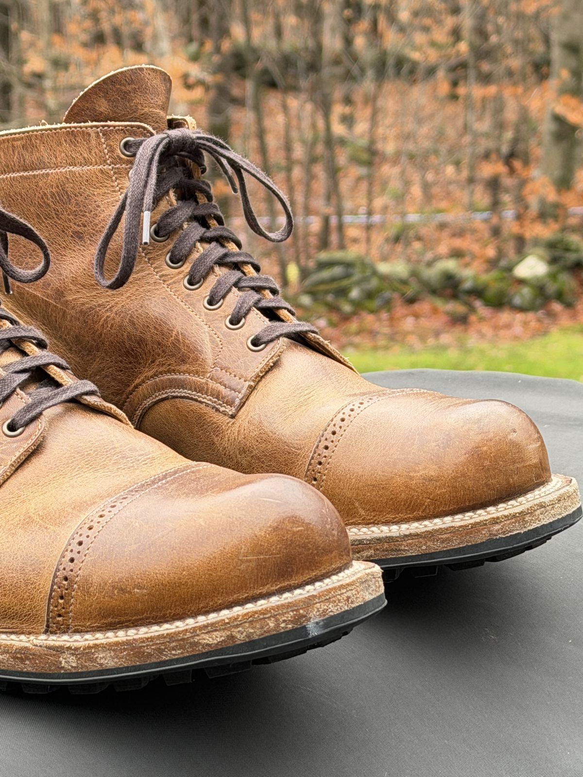 Photo by Aberhood on November 1, 2025 of the Viberg Service Boot BCT in Horween Natural Cypress.