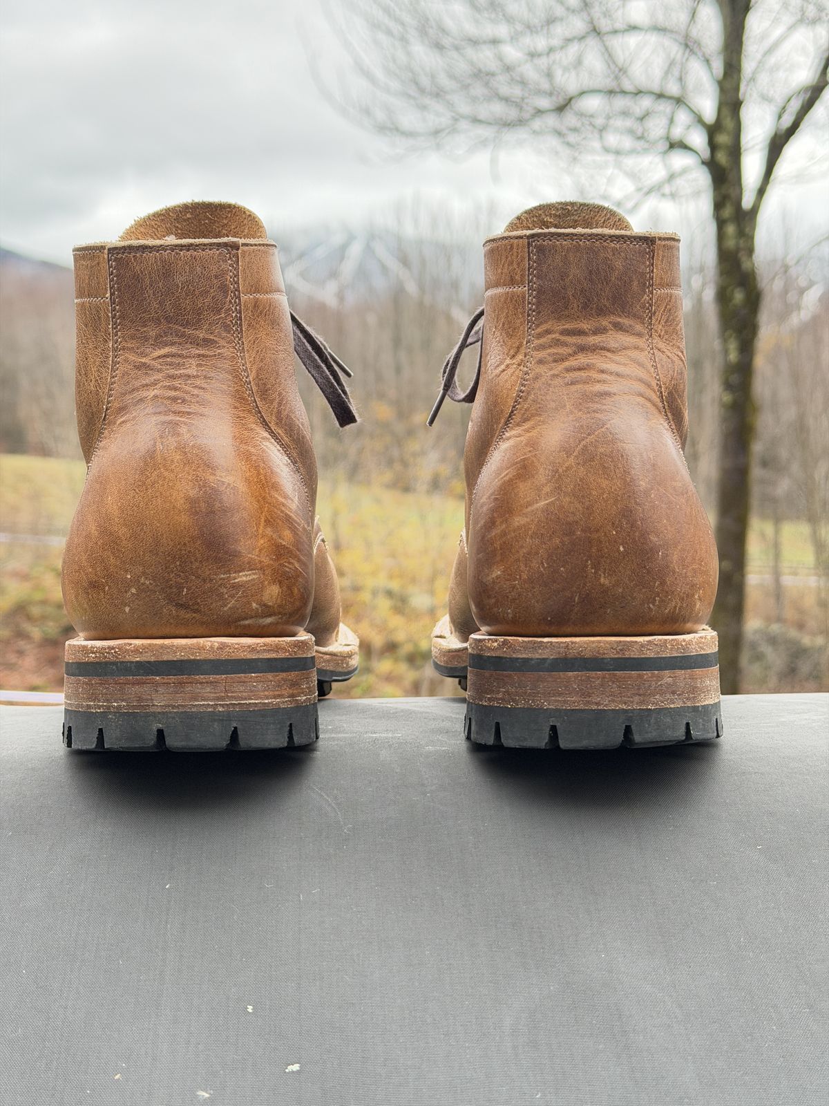 Photo by Aberhood on November 1, 2025 of the Viberg Service Boot BCT in Horween Natural Cypress.
