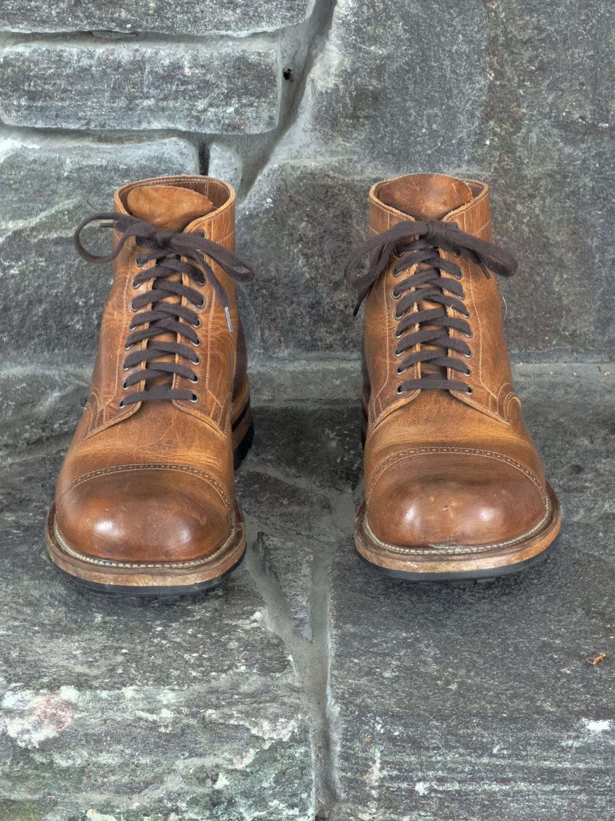 Photo by Aberhood on December 2, 2025 of the Viberg Service Boot BCT in Horween Natural Cypress.