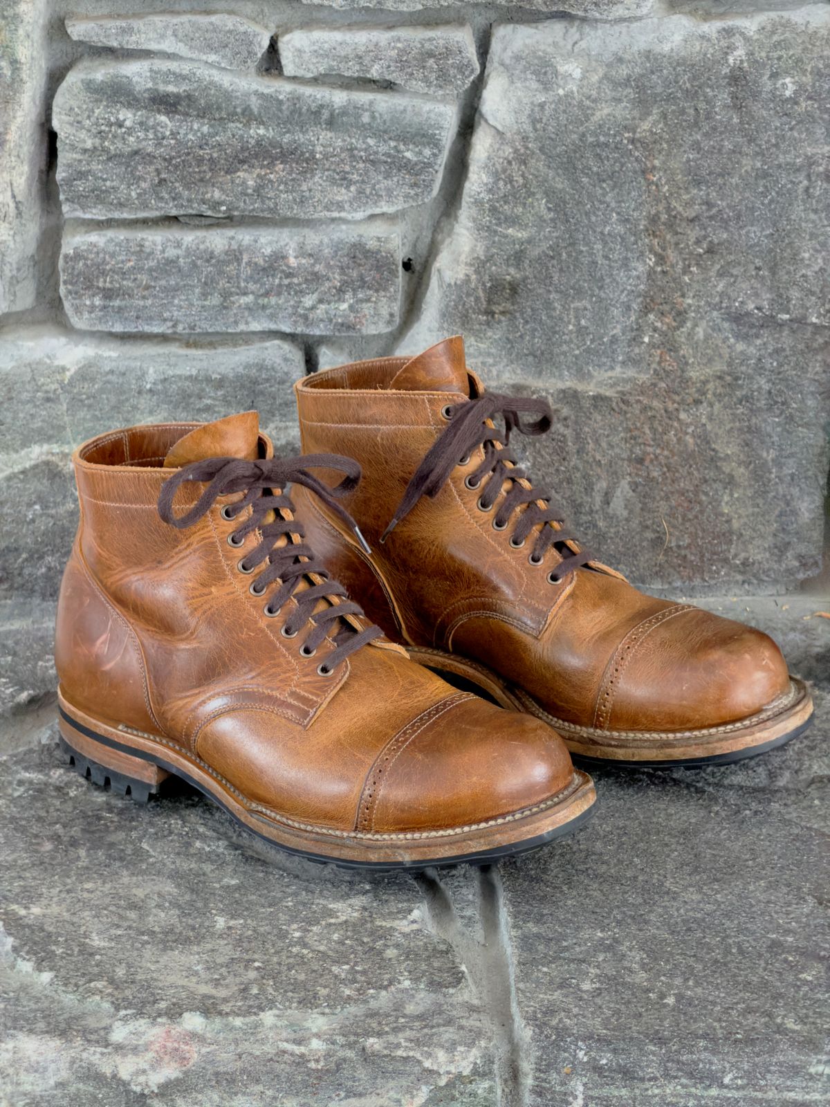 Photo by Aberhood on December 2, 2025 of the Viberg Service Boot BCT in Horween Natural Cypress.