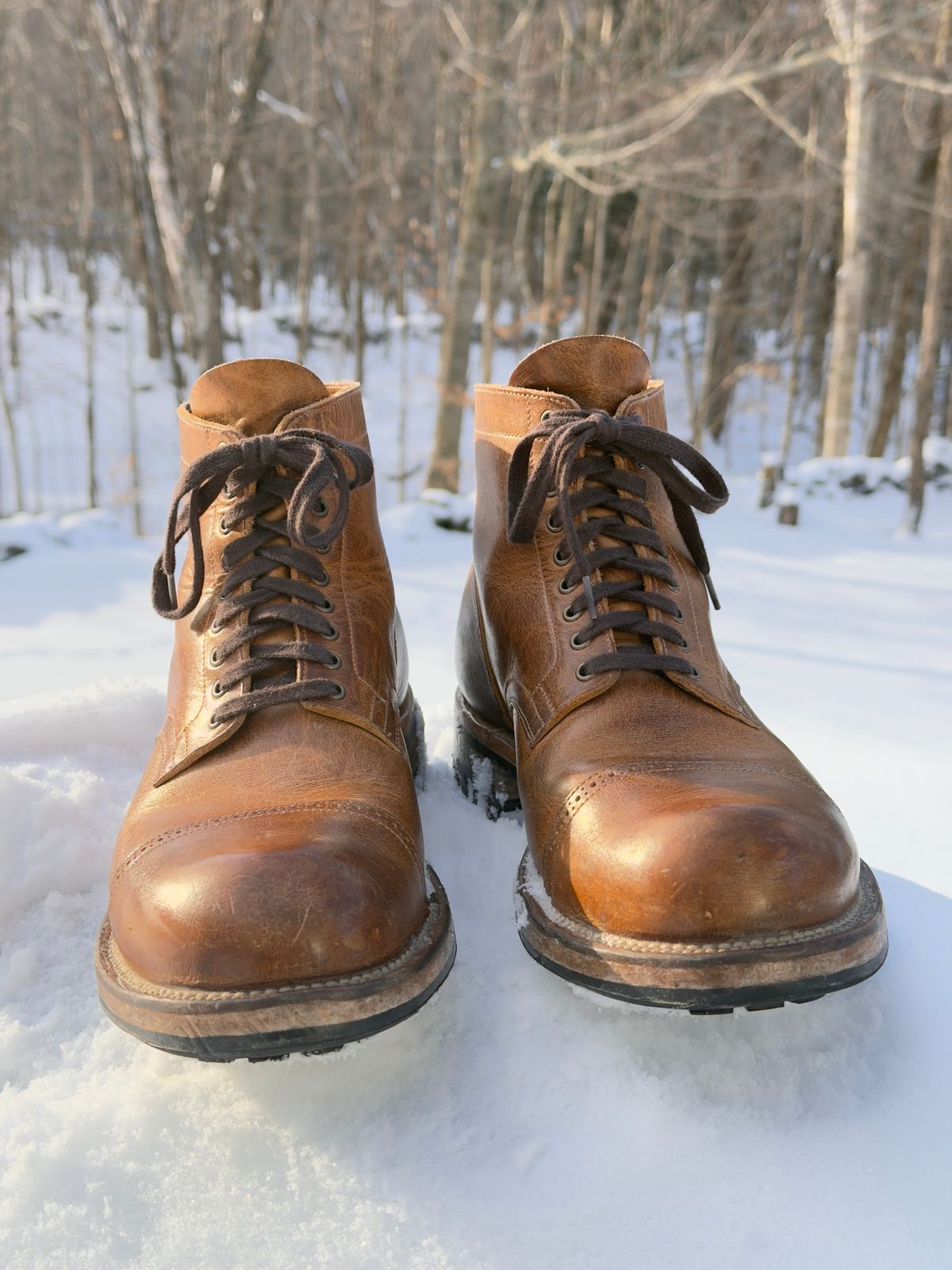 Photo by Aberhood on January 2, 2026 of the Viberg Service Boot BCT in Horween Natural Cypress.