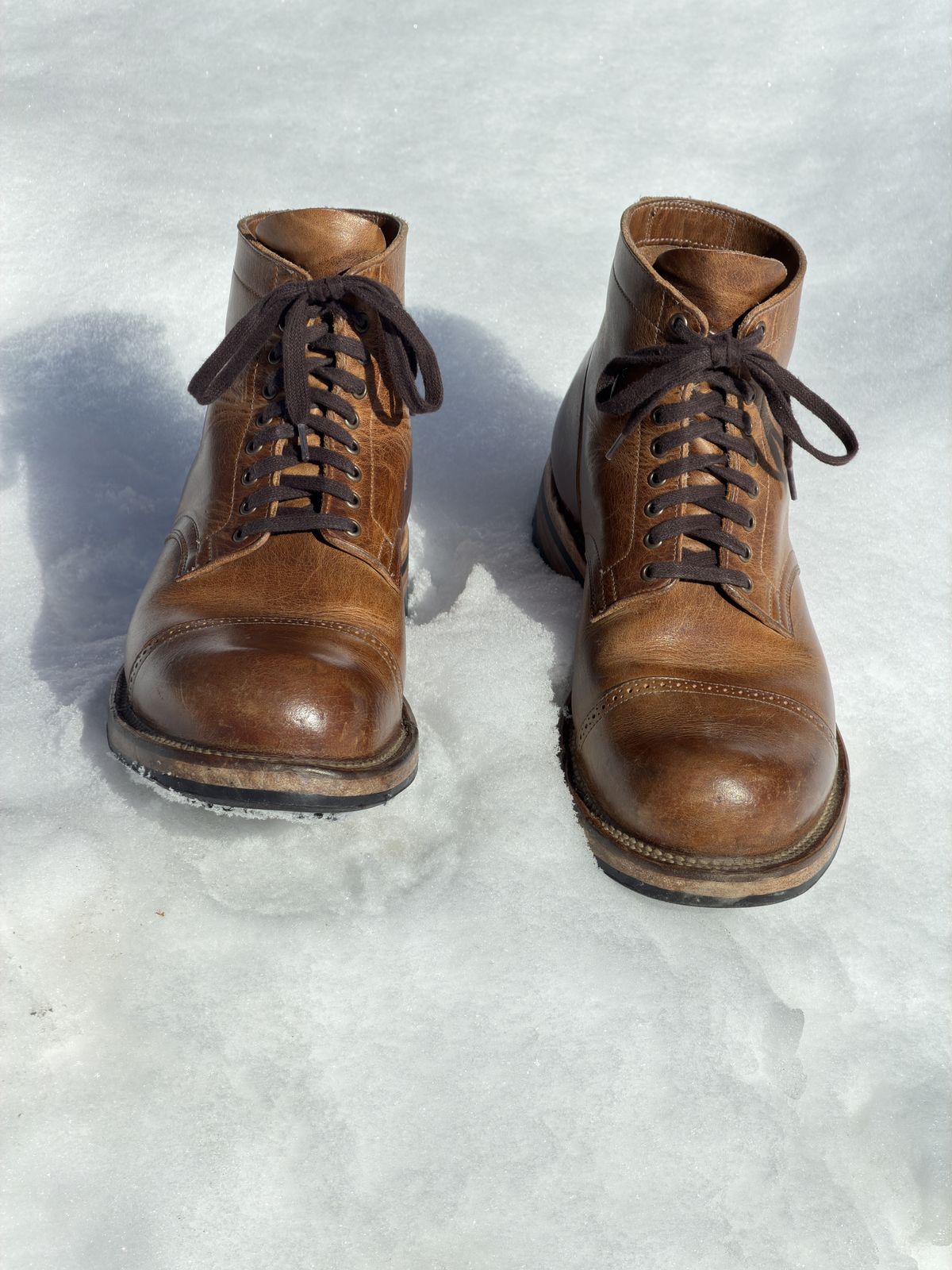 Photo by Aberhood on March 1, 2026 of the Viberg Service Boot BCT in Horween Natural Cypress.