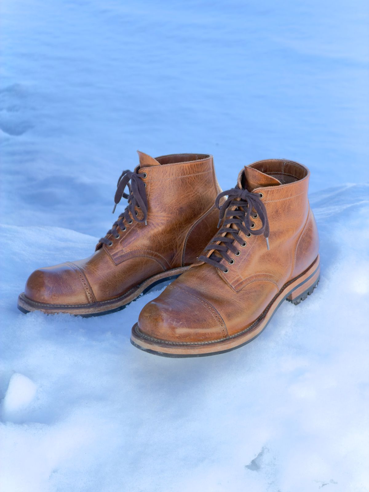 Photo by Aberhood on March 1, 2026 of the Viberg Service Boot BCT in Horween Natural Cypress.