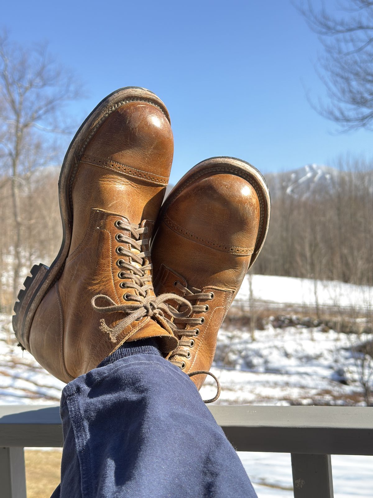 Photo by Aberhood on March 27, 2026 of the Viberg Service Boot BCT in Horween Natural Cypress.