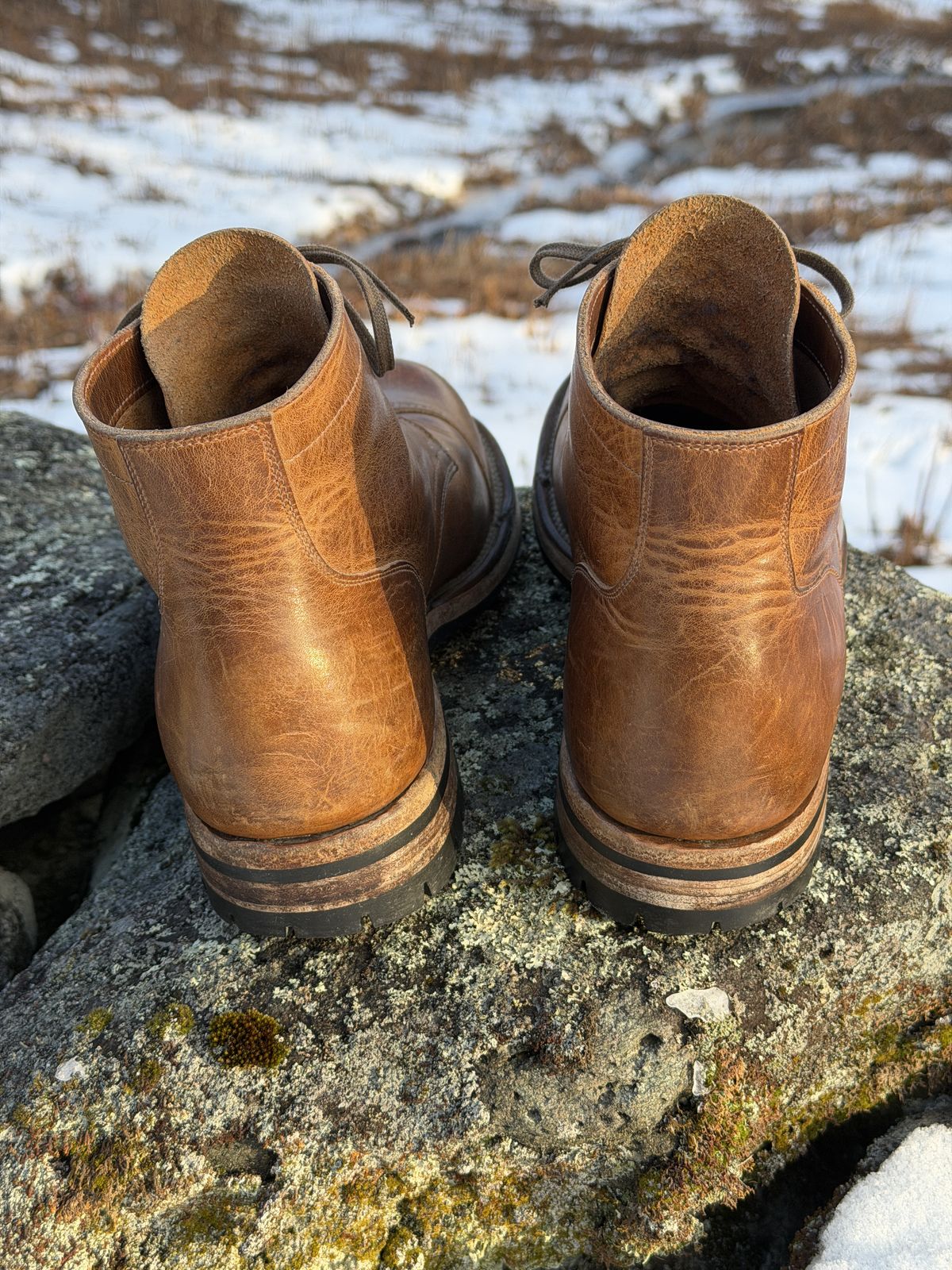 Photo by Aberhood on March 28, 2026 of the Viberg Service Boot BCT in Horween Natural Cypress.