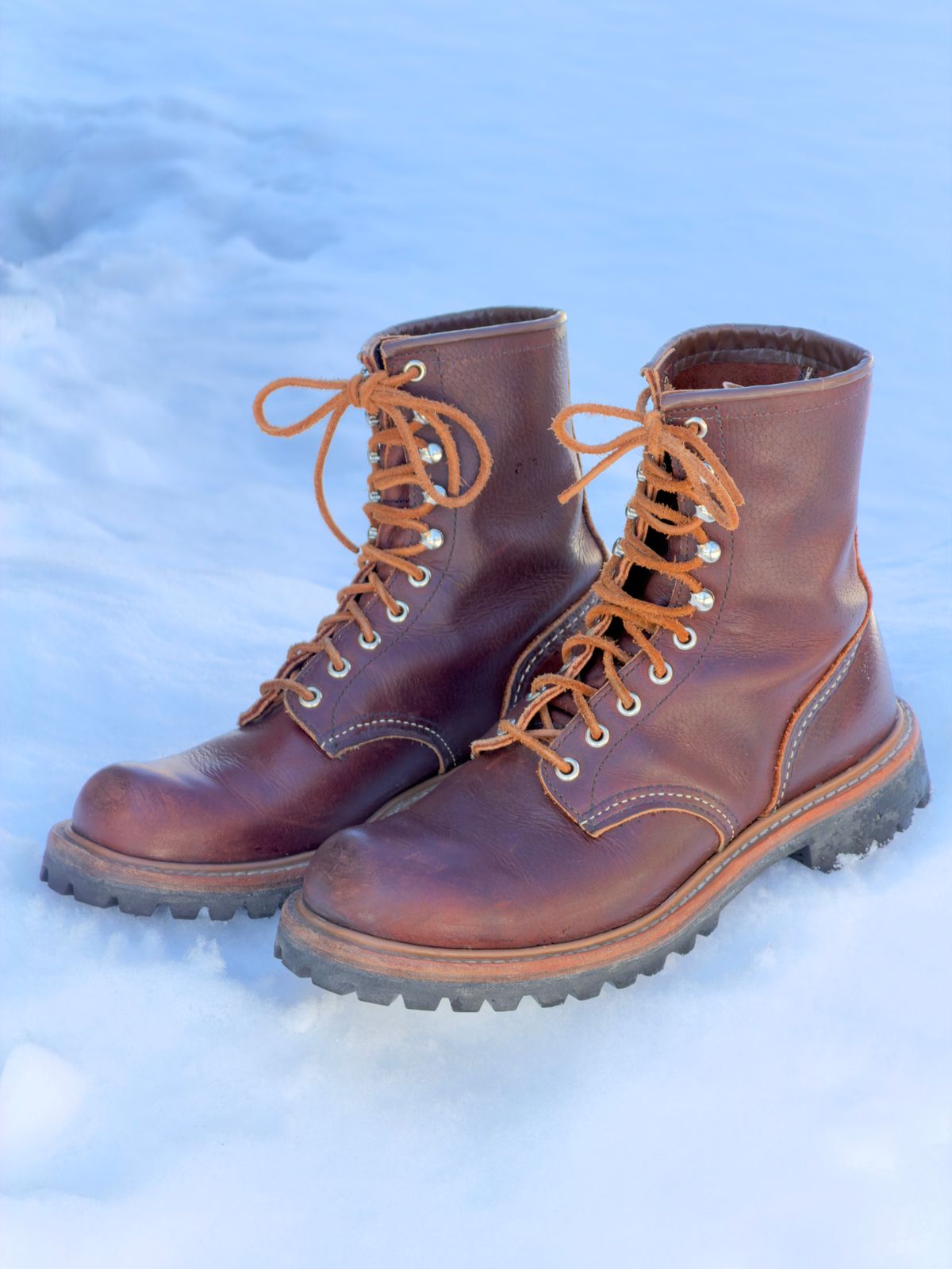 Photo by Aberhood on March 1, 2026 of the Red Wing Logger in S.B. Foot Briar Oil Slick.