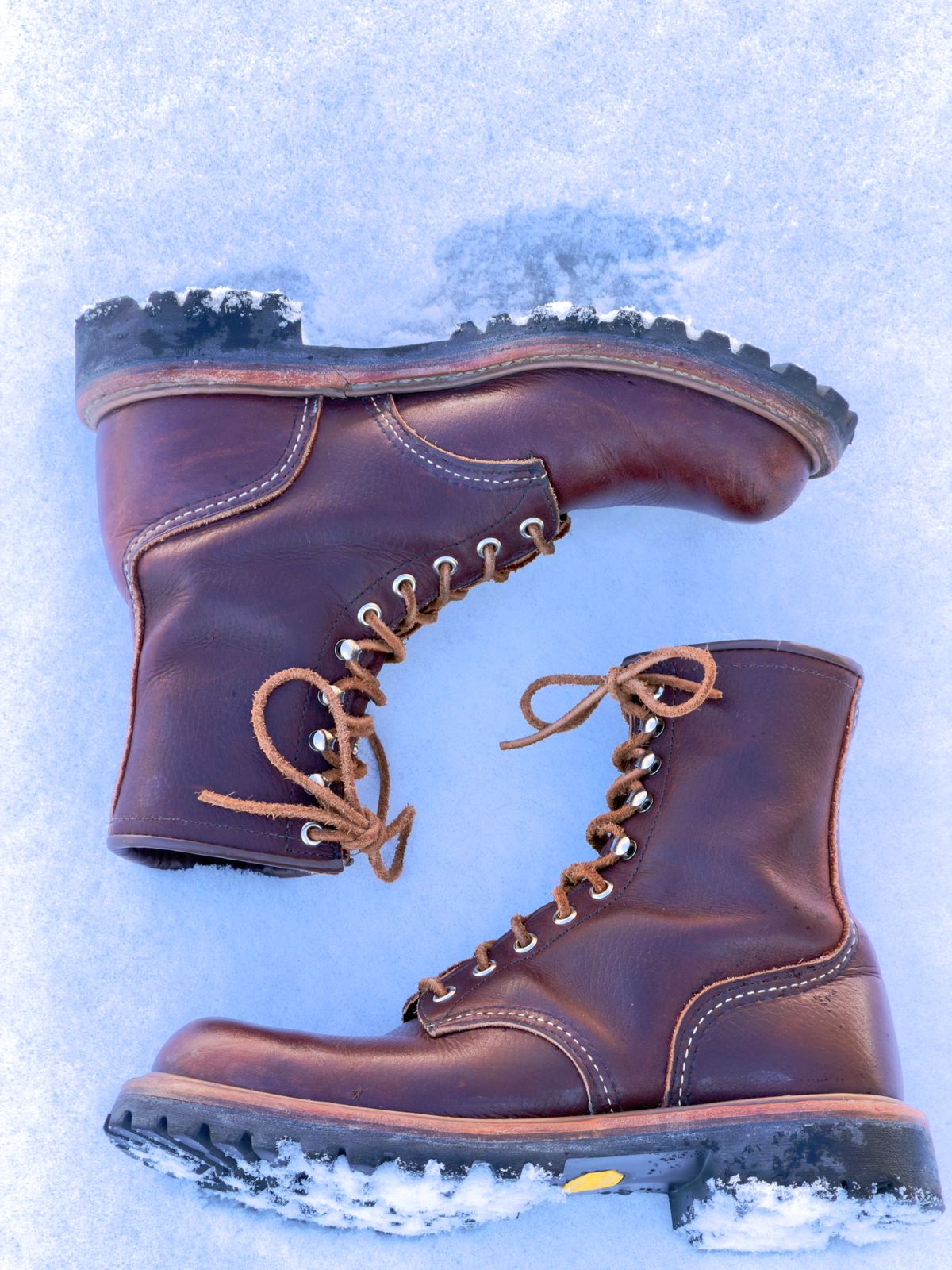 Photo by Aberhood on March 1, 2026 of the Red Wing Logger in S.B. Foot Briar Oil Slick.