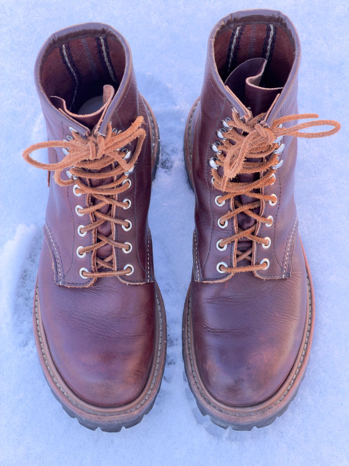 Photo by Aberhood on March 1, 2026 of the Red Wing Logger in S.B. Foot Briar Oil Slick.