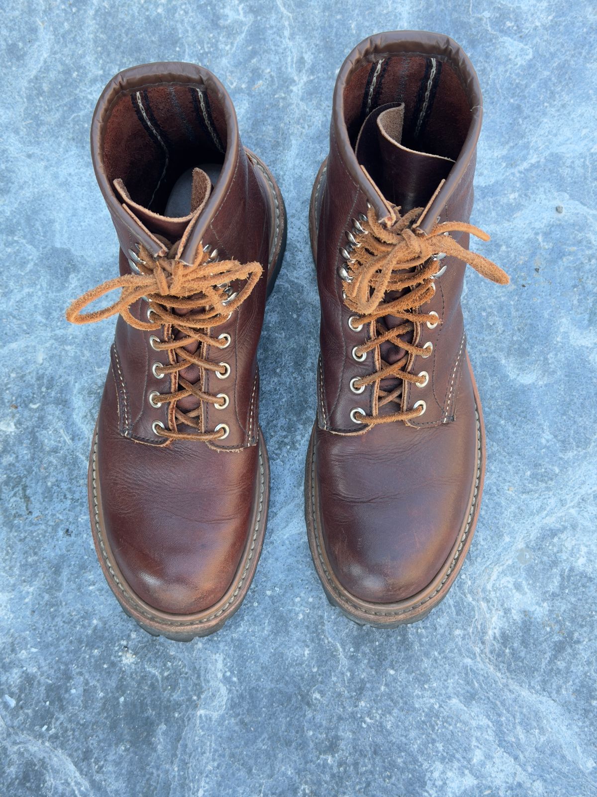 Photo by Aberhood on March 27, 2026 of the Red Wing Logger in S.B. Foot Briar Oil Slick.