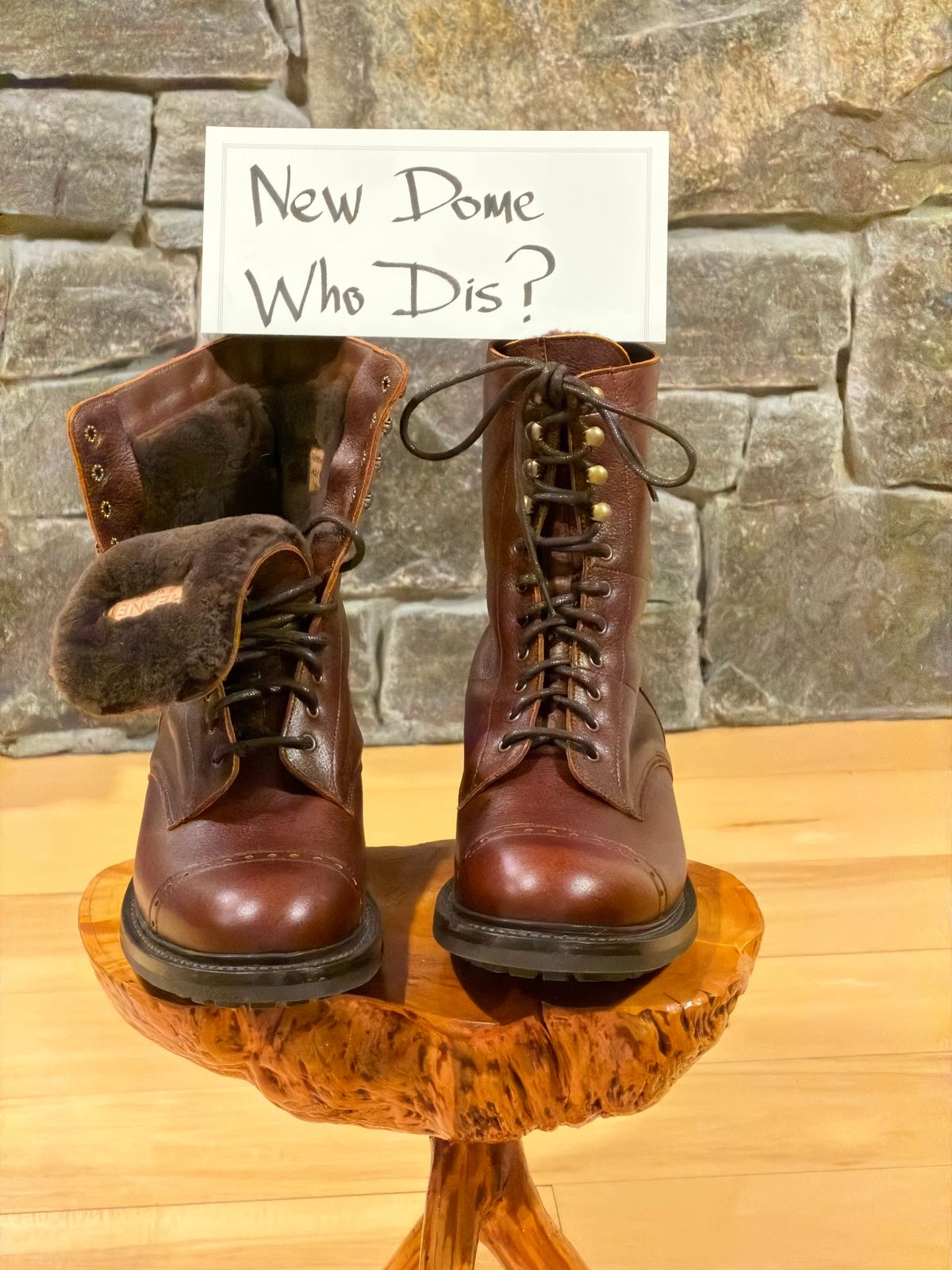 Photo by Aberhood on October 1, 2025 of the Cheaney Tiger Moth II Mid Calf Derby Boot in Whiskey Kudu.