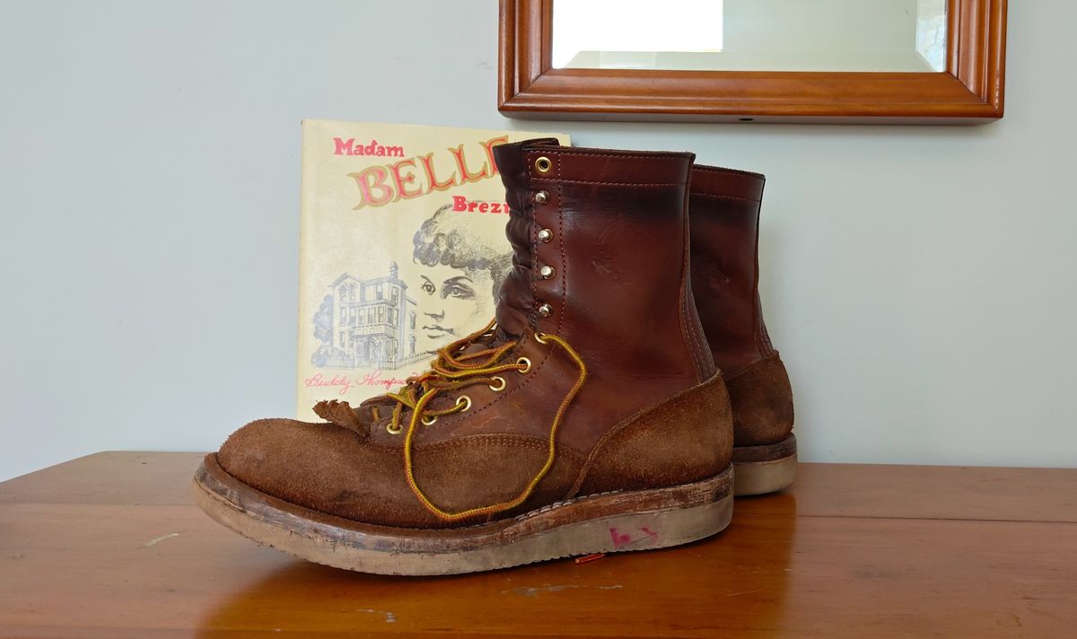 Photo by Ginde0666 on December 24, 2025 of the Frank's Boots Rainier in Seidel Chocolate Oil Tan & Seidel Chocolate Oil Tan Roughout.
