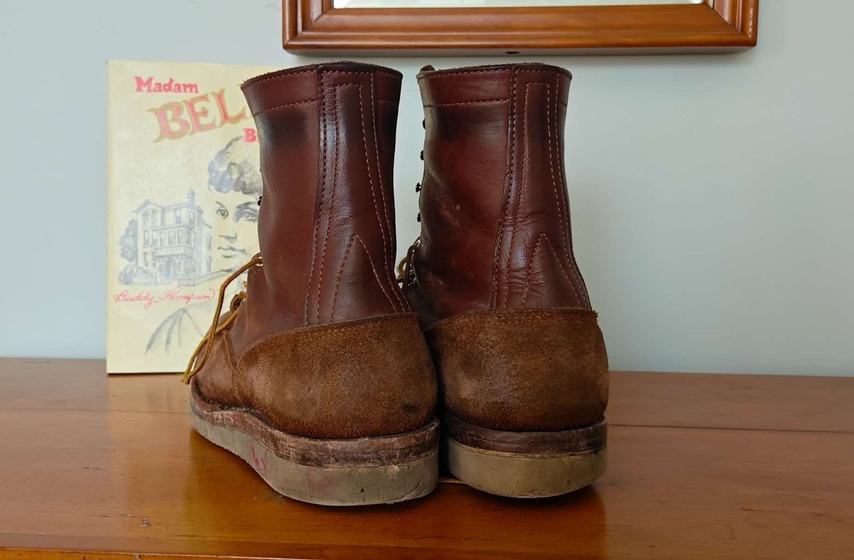 Photo by Ginde0666 on December 24, 2025 of the Frank's Boots Rainier in Seidel Chocolate Oil Tan & Seidel Chocolate Oil Tan Roughout.
