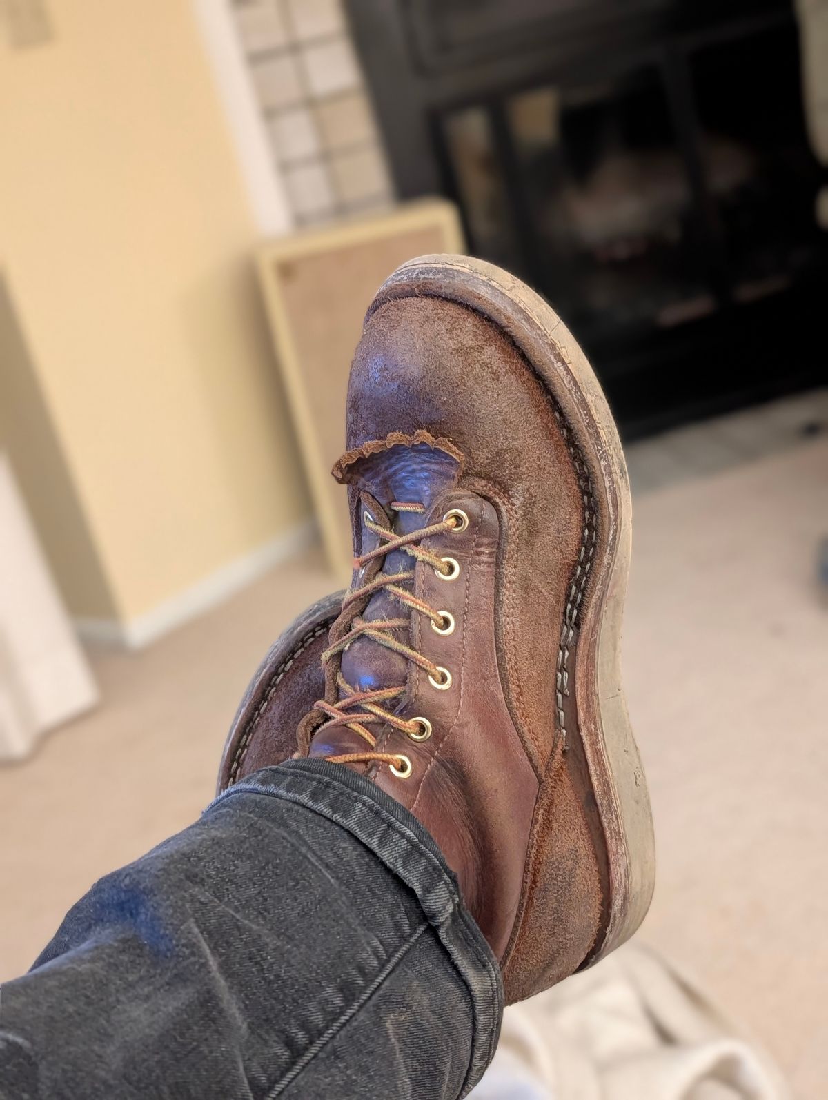 Photo by Ginde0666 on February 11, 2026 of the Frank's Boots Rainier in Seidel Chocolate Oil Tan & Seidel Chocolate Oil Tan Roughout.