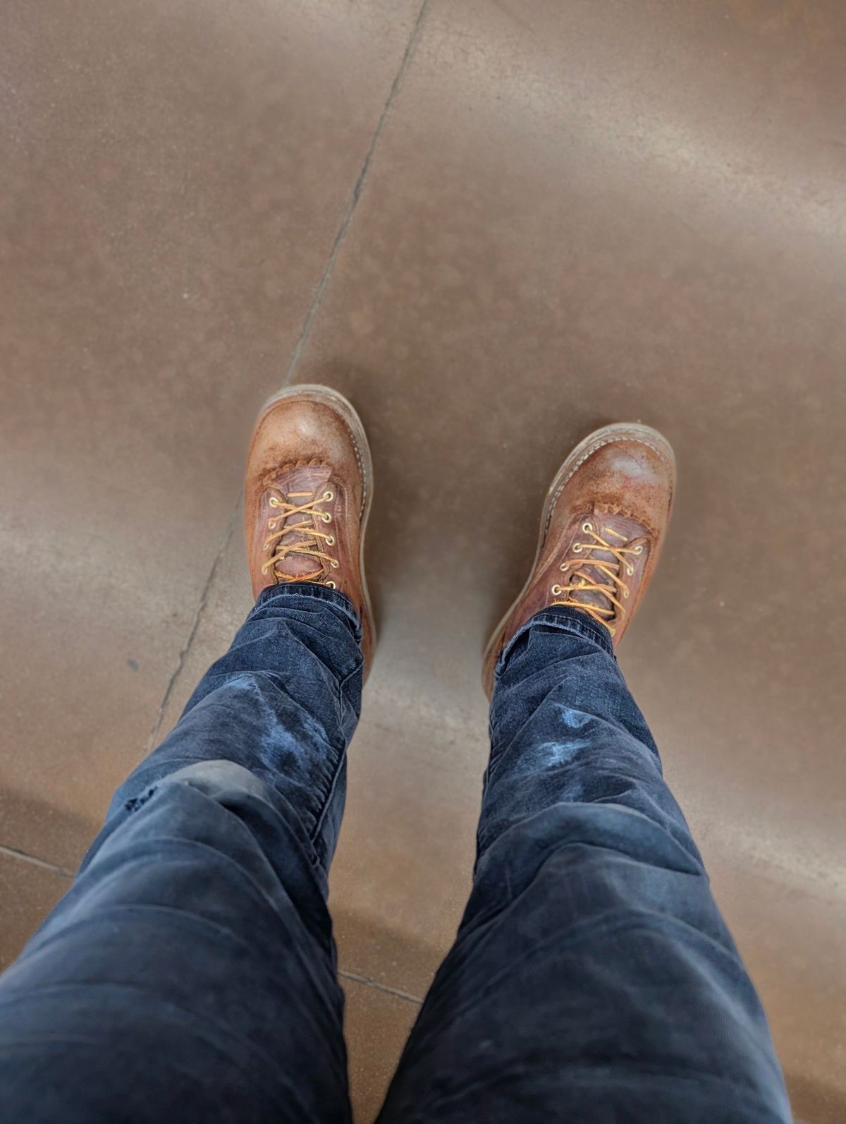 Photo by Ginde0666 on February 11, 2026 of the Frank's Boots Rainier in Seidel Chocolate Oil Tan & Seidel Chocolate Oil Tan Roughout.