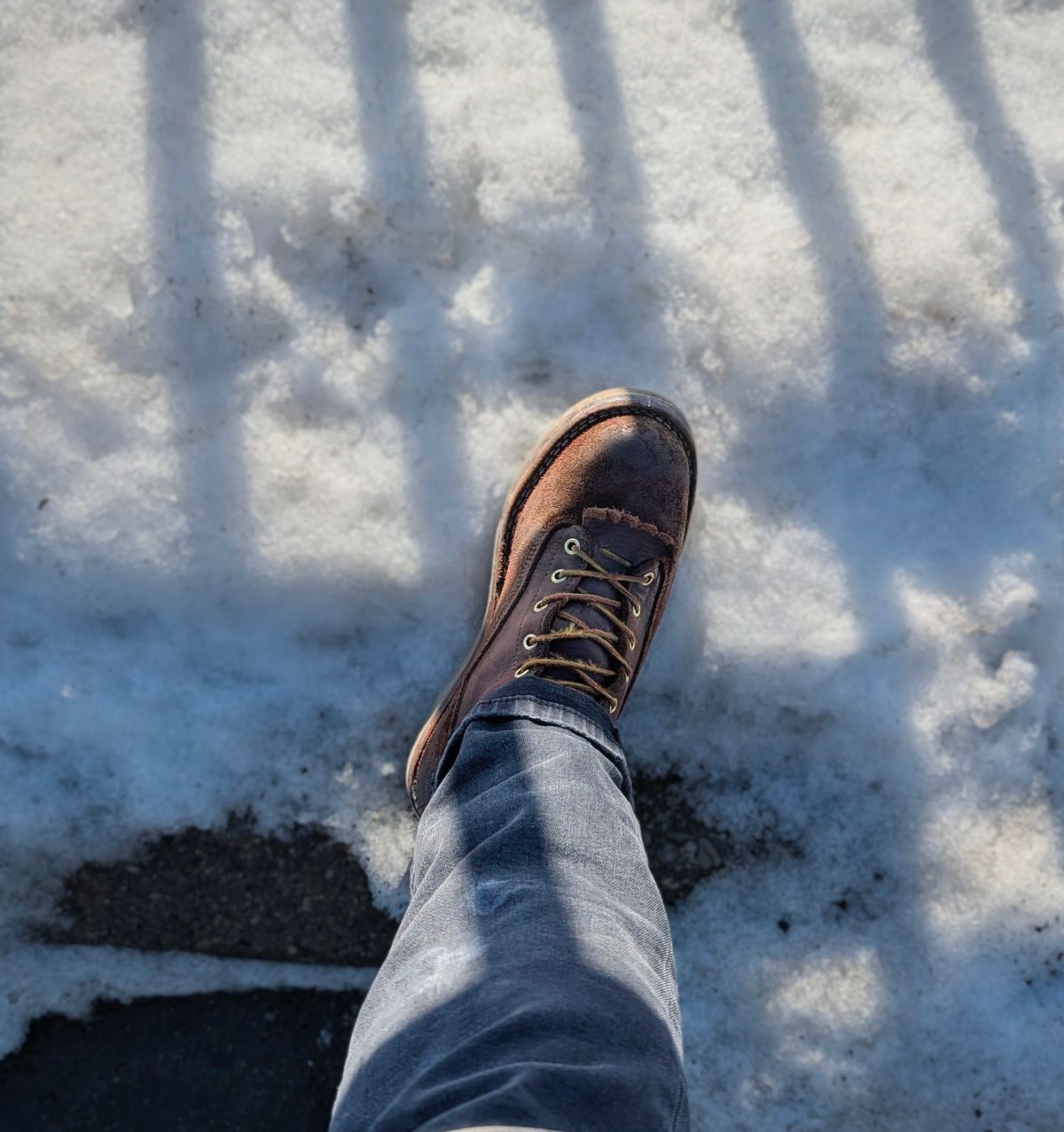 Photo by Ginde0666 on February 11, 2026 of the Frank's Boots Rainier in Seidel Chocolate Oil Tan & Seidel Chocolate Oil Tan Roughout.