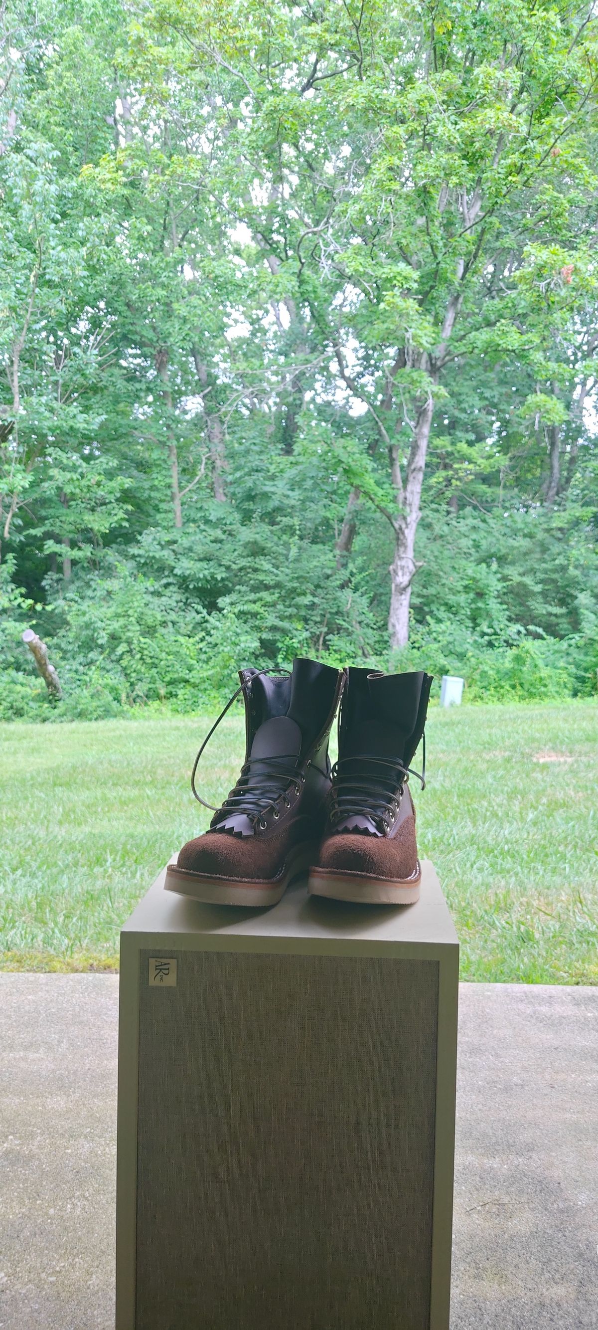 Photo by Ginde0666 on July 19, 2025 of the Frank's Boots Rainier in Seidel Chocolate Oil Tan & Seidel Chocolate Oil Tan Roughout.