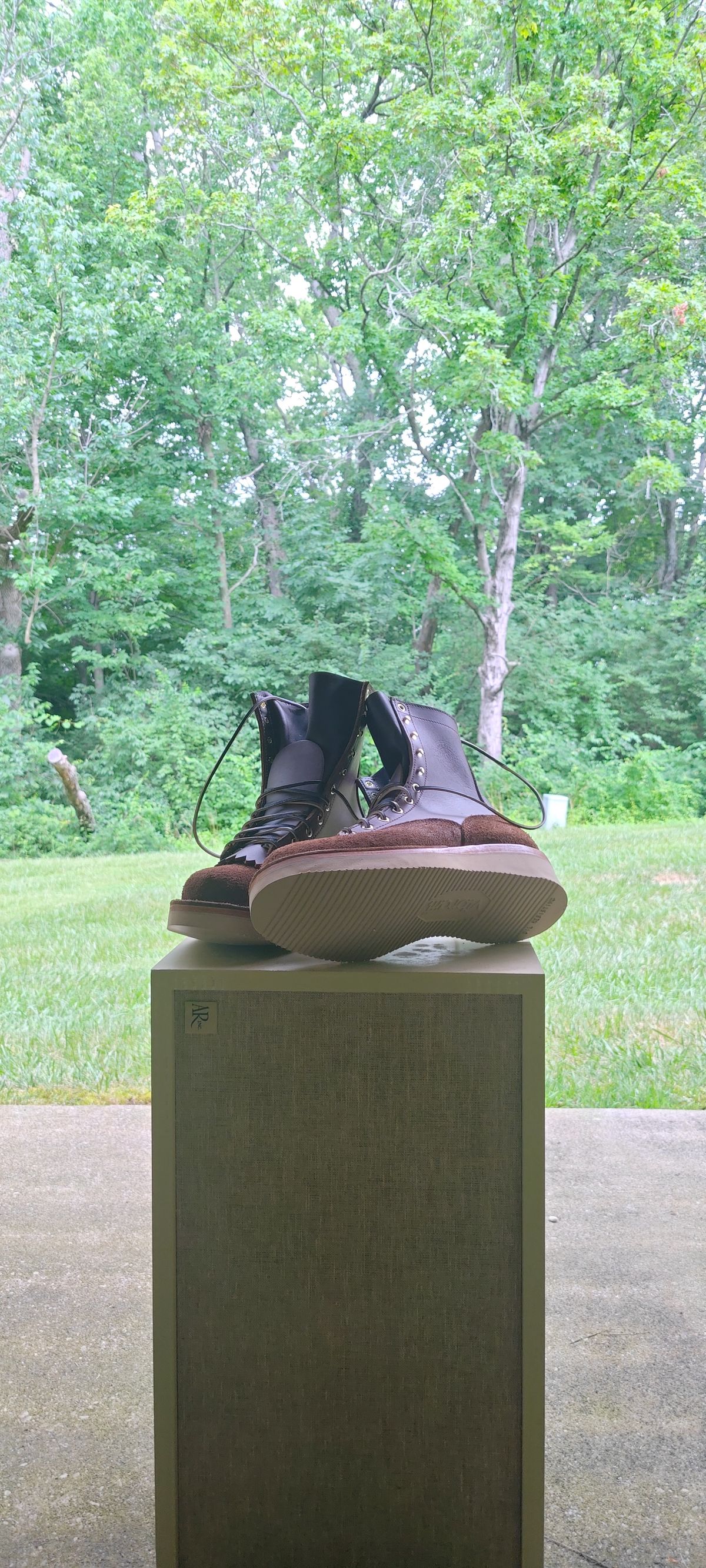 Photo by Ginde0666 on July 19, 2025 of the Frank's Boots Rainier in Seidel Chocolate Oil Tan & Seidel Chocolate Oil Tan Roughout.
