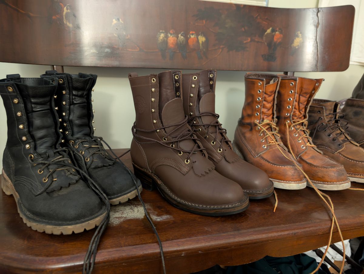 Photo by Ginde0666 on January 16, 2025 of the Frank's Boots Front Range in Seidel Walnut Oil Tan.
