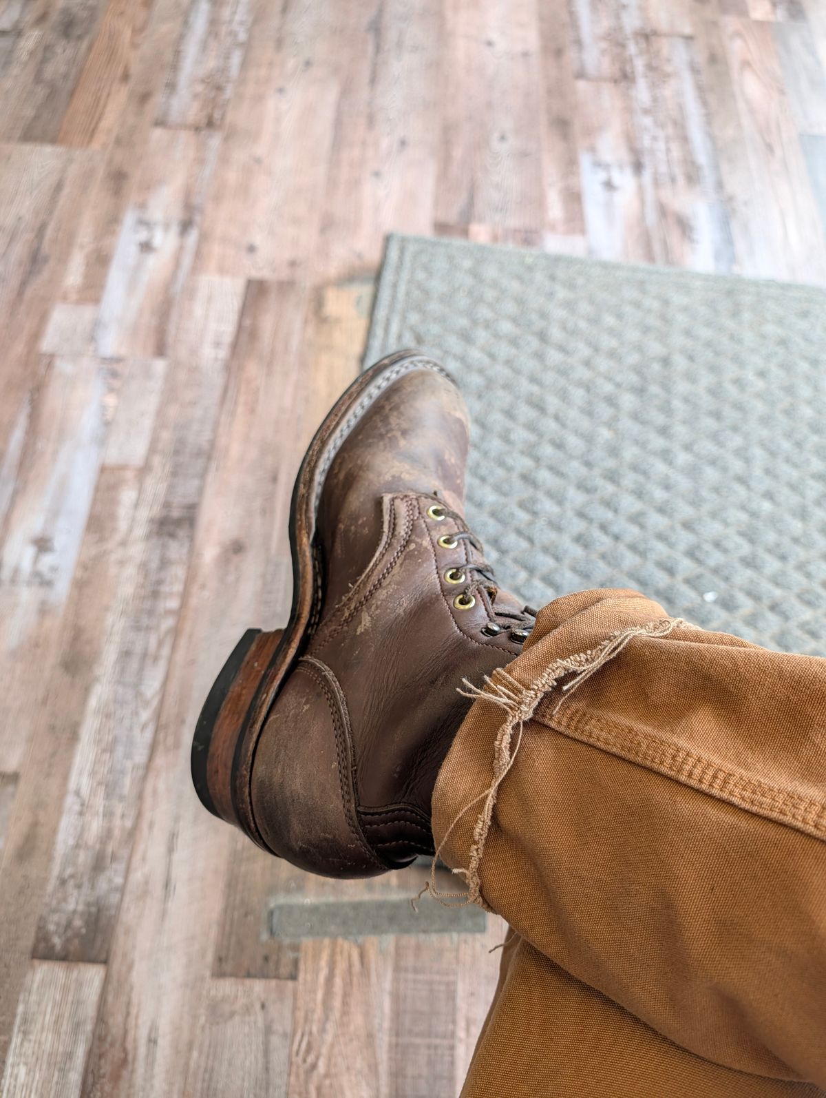 Photo by Ginde0666 on March 31, 2026 of the Frank's Boots Front Range in Seidel Walnut Oil Tan.