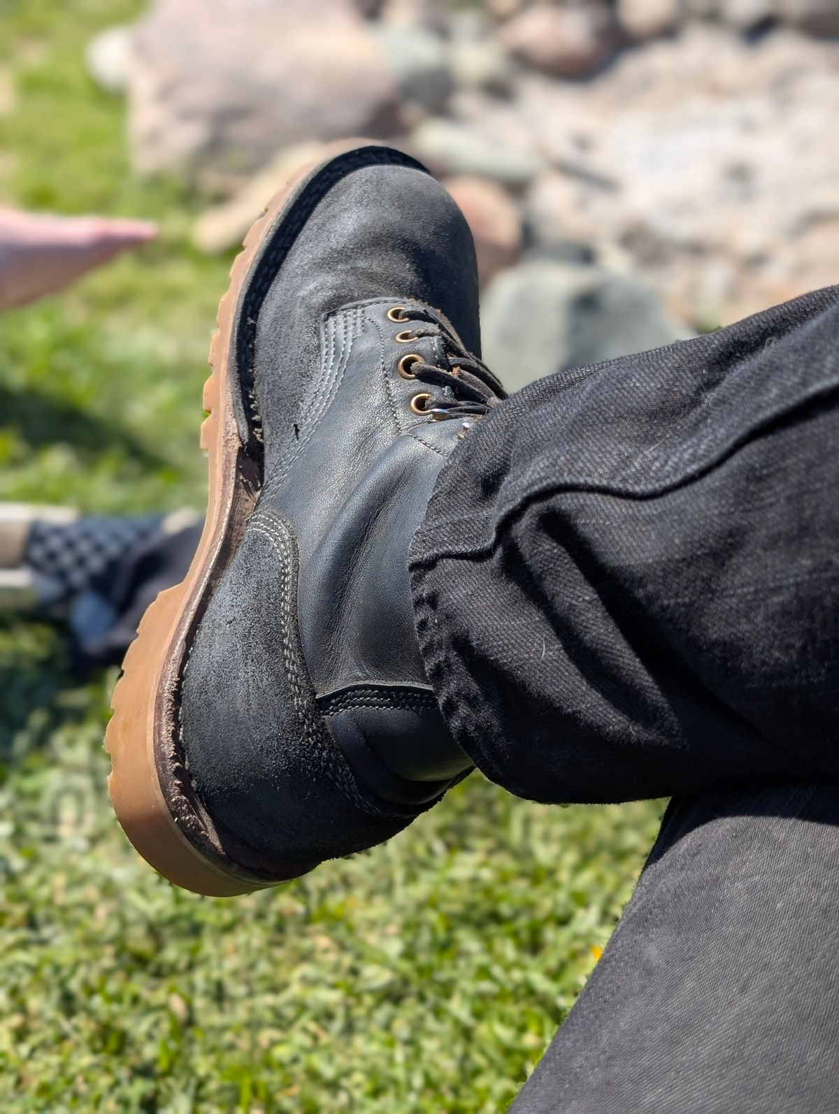 Photo by Ginde0666 on April 27, 2025 of the JK Boots O.T. in Seidel Black Oil Tan & Seidel Black Oil Tan.
