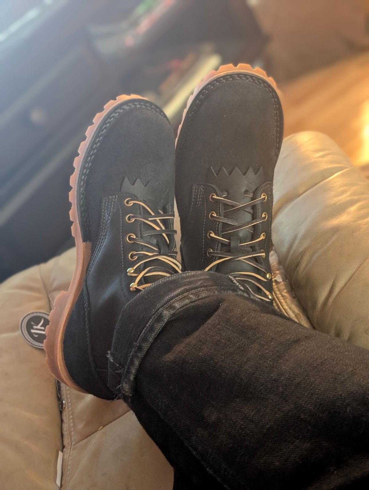 Photo by Ginde0666 on November 21, 2024 of the JK Boots O.T. in Seidel Black Oil Tan & Seidel Black Oil Tan.