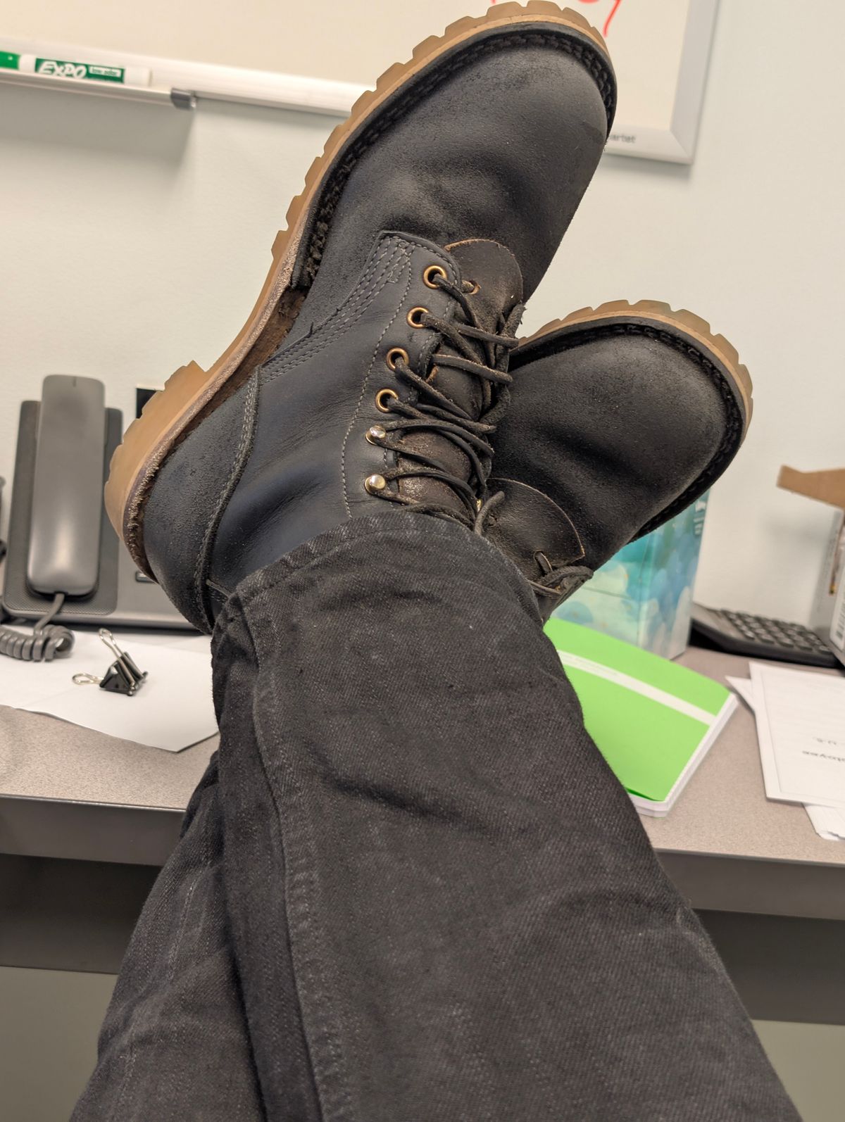 Photo by Ginde0666 on April 18, 2025 of the JK Boots O.T. in Seidel Black Oil Tan & Seidel Black Oil Tan.