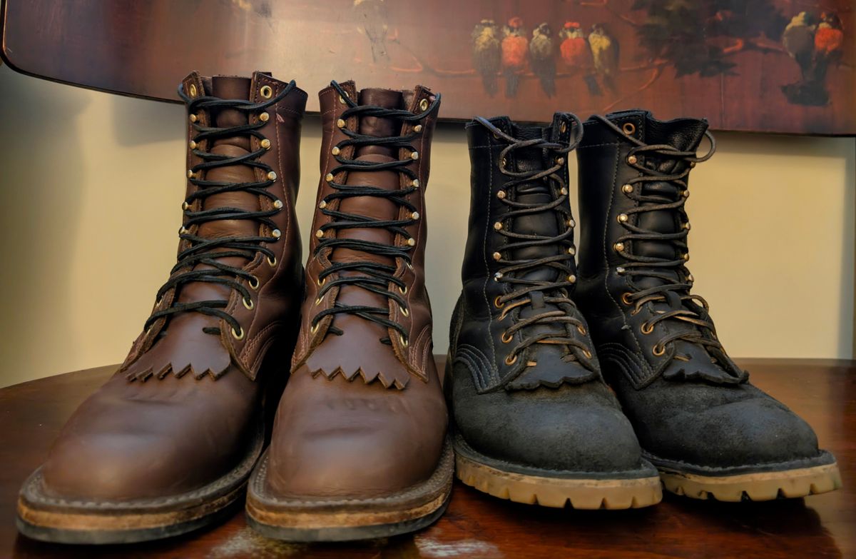 Photo by Ginde0666 on February 4, 2025 of the JK Boots O.T. in Seidel Black Oil Tan & Seidel Black Oil Tan.