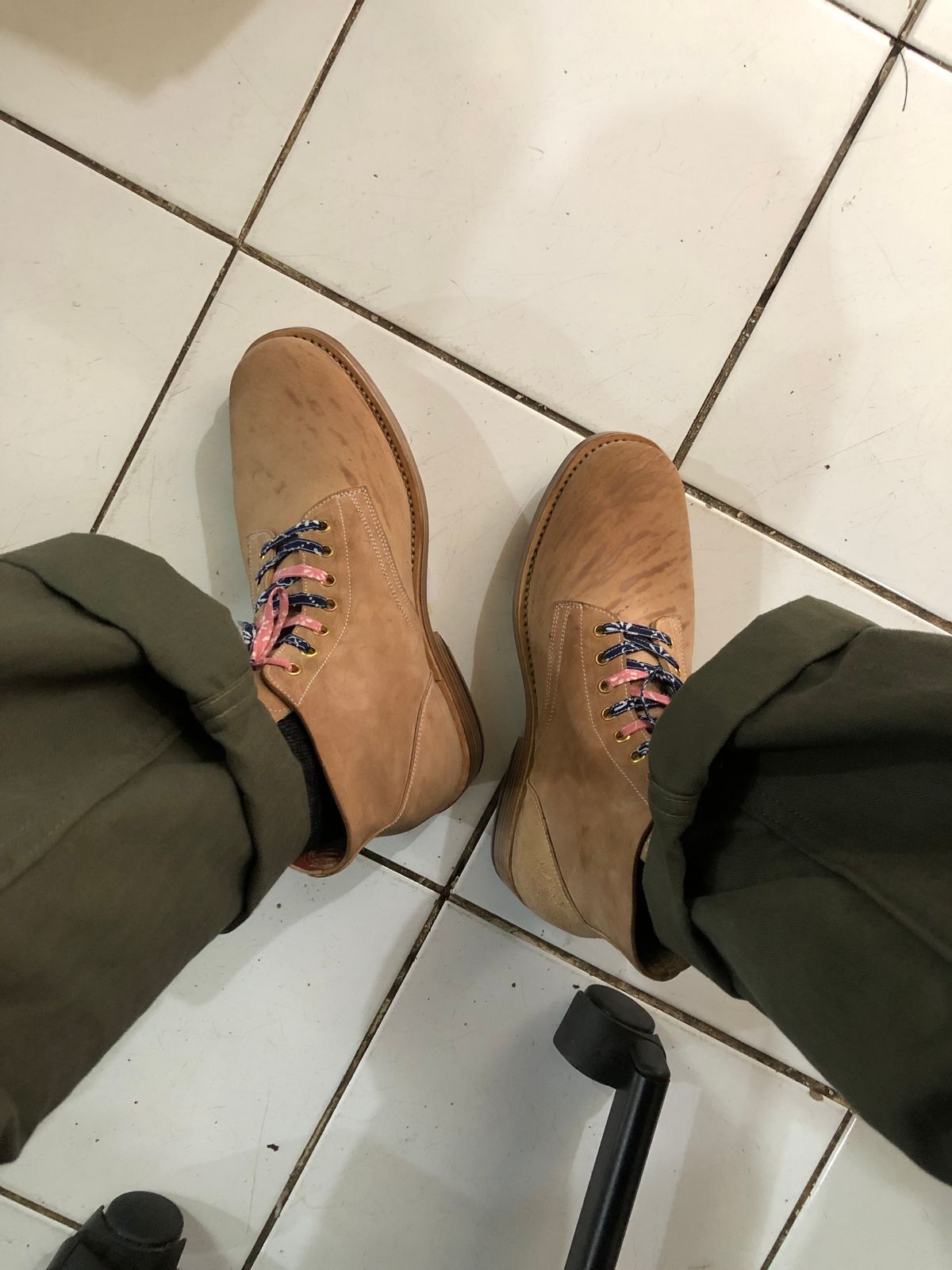 Photo by satriaamp on April 5, 2024 of the Sagara Bootmaker Boondockers in Conceria Cloe Superlux Reverse Horsebutt.