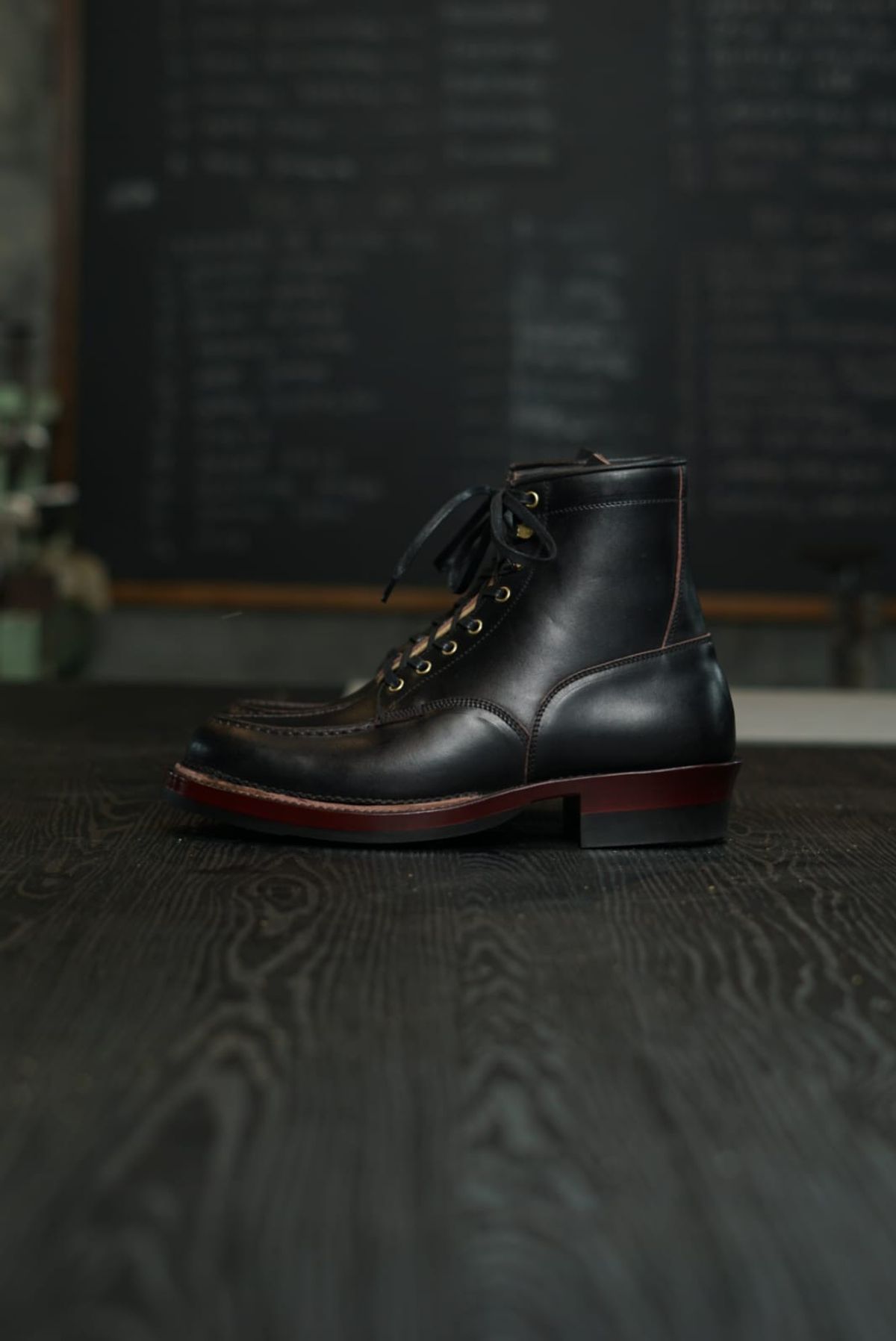 Photo by satriaamp on October 3, 2025 of the Sagara Legacy X Moc in Maryam Horsebutt Burgundy Overdyed Black.
