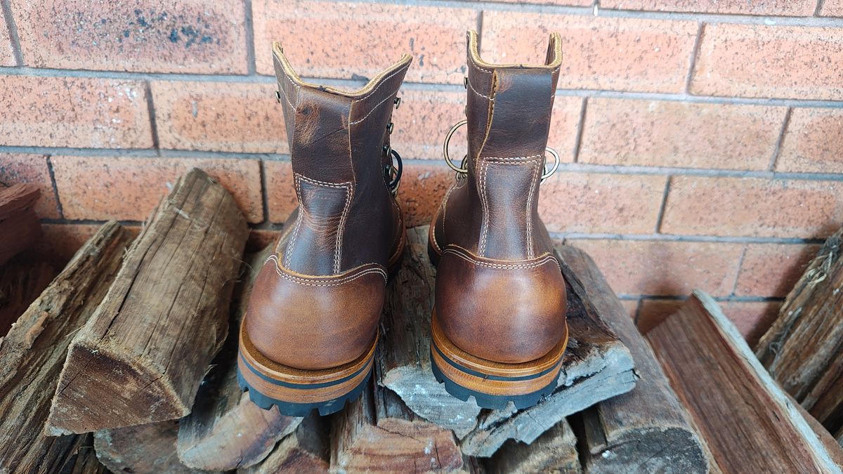 Photo by Malikian23 on October 1, 2025 of the Truman Upland Boot in Seidel Tobacco Snakebite.