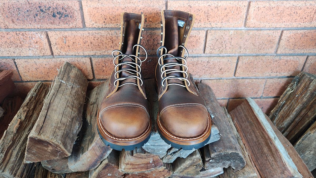 Photo by Malikian23 on October 1, 2025 of the Truman Upland Boot in Seidel Tobacco Snakebite.