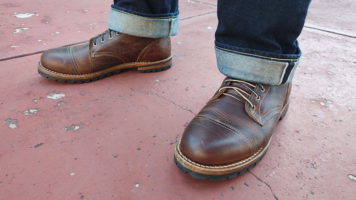 Photo by Malikian23 on October 16, 2025 of the Truman Upland Boot in Seidel Tobacco Snakebite.