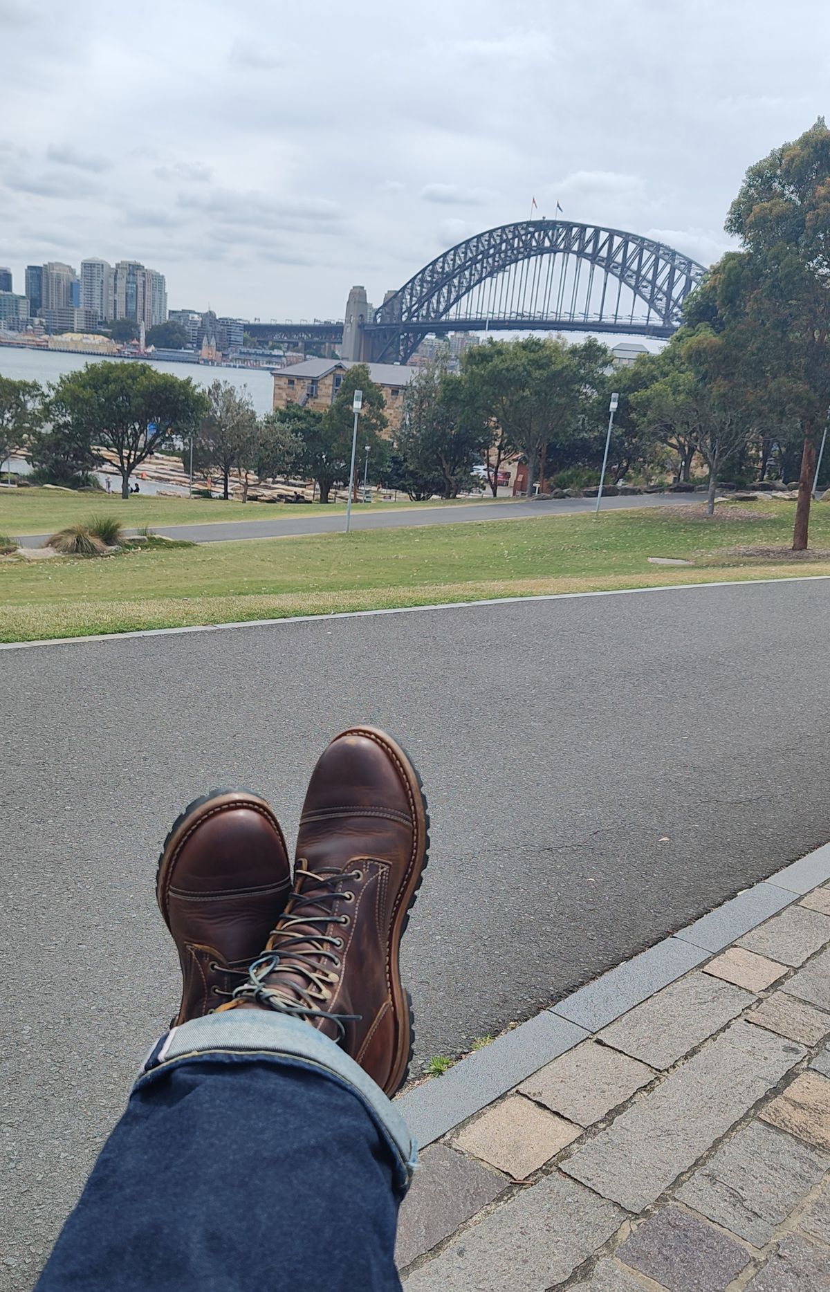 Photo by Malikian23 on October 24, 2025 of the Truman Upland Boot in Seidel Tobacco Snakebite.