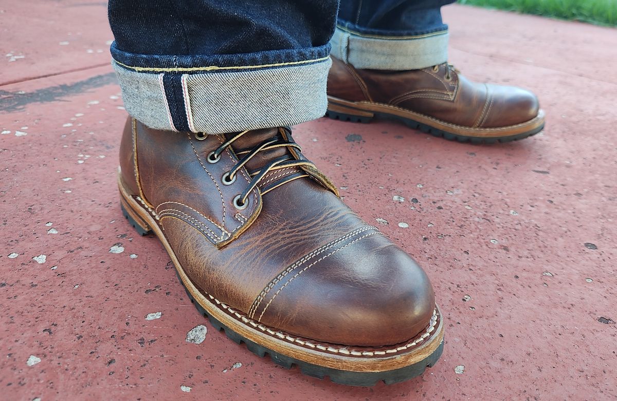 Photo by Malikian23 on November 1, 2025 of the Truman Upland Boot in Seidel Tobacco Snakebite.