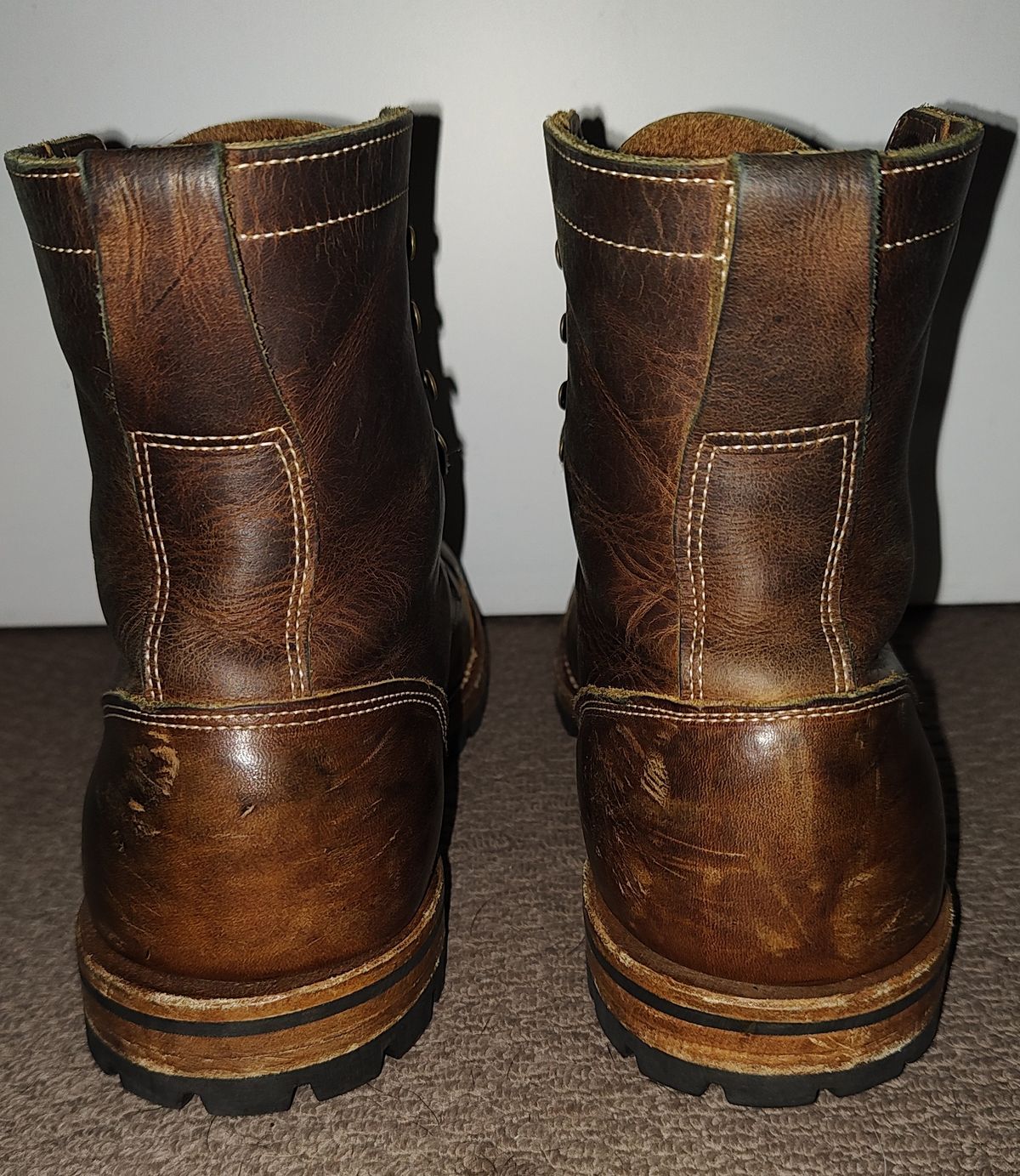 Photo by Malikian23 on November 1, 2025 of the Truman Upland Boot in Seidel Tobacco Snakebite.