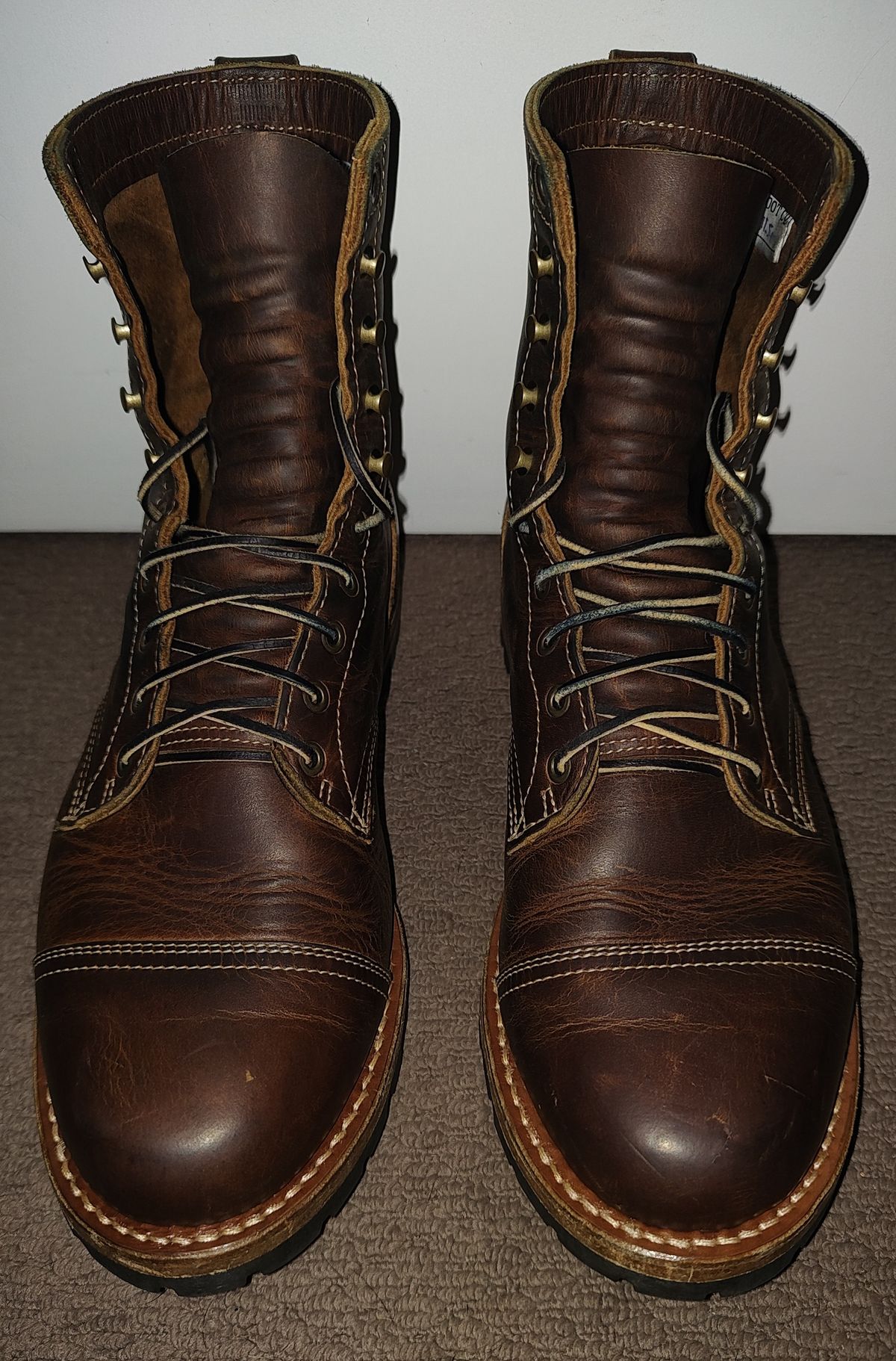 Photo by Malikian23 on November 1, 2025 of the Truman Upland Boot in Seidel Tobacco Snakebite.