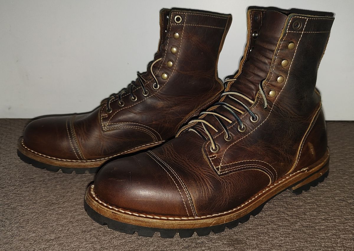 Photo by Malikian23 on November 1, 2025 of the Truman Upland Boot in Seidel Tobacco Snakebite.