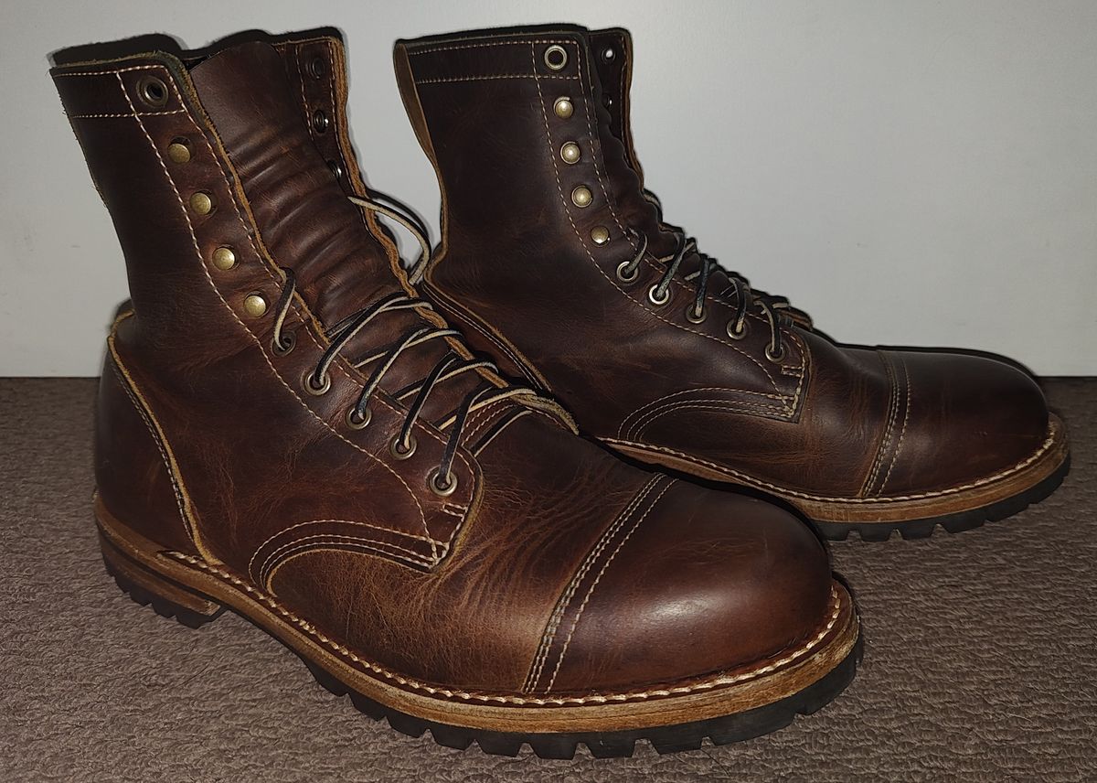 Photo by Malikian23 on November 1, 2025 of the Truman Upland Boot in Seidel Tobacco Snakebite.