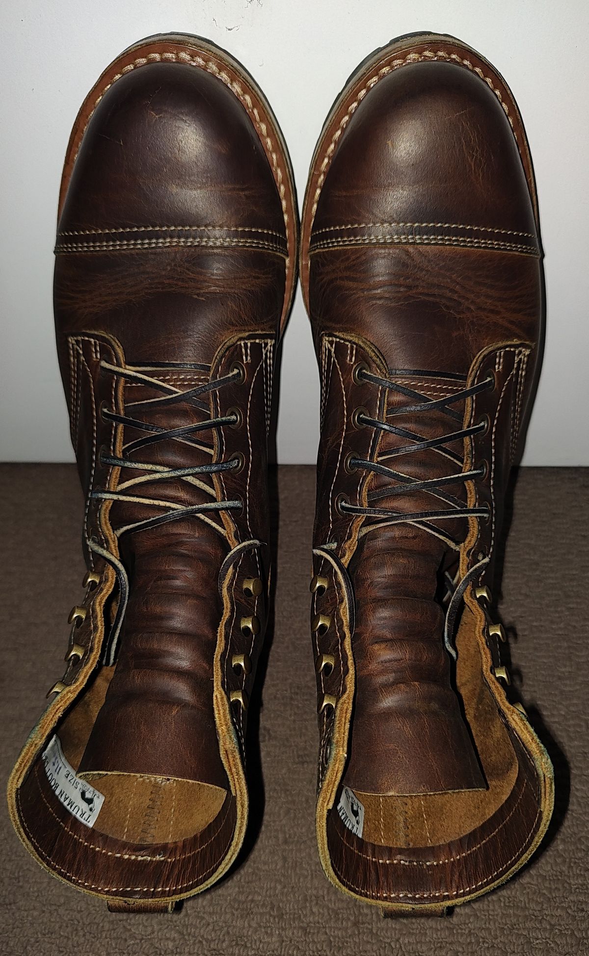 Photo by Malikian23 on November 1, 2025 of the Truman Upland Boot in Seidel Tobacco Snakebite.