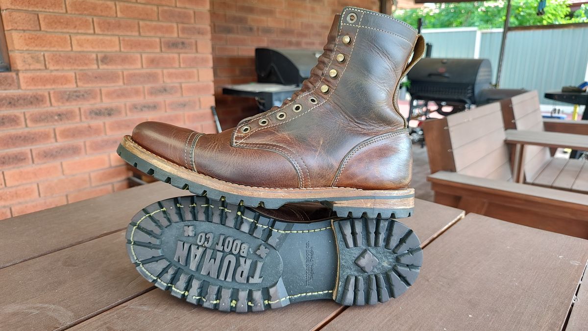 Photo by Malikian23 on January 2, 2026 of the Truman Upland Boot in Seidel Tobacco Snakebite.