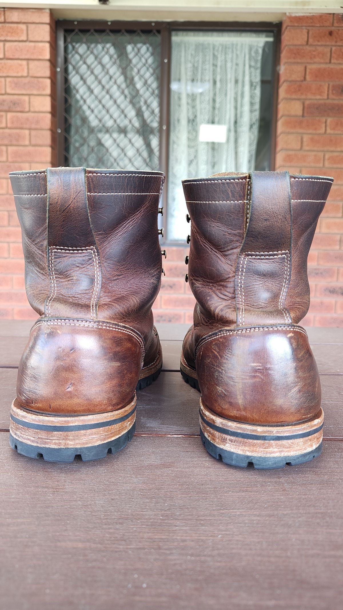 Photo by Malikian23 on January 2, 2026 of the Truman Upland Boot in Seidel Tobacco Snakebite.