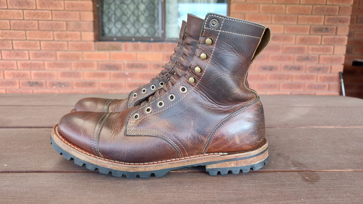 Photo by Malikian23 on January 2, 2026 of the Truman Upland Boot in Seidel Tobacco Snakebite.