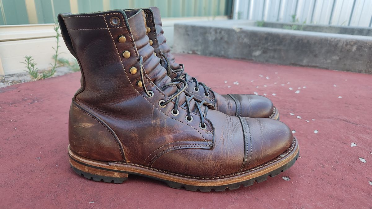 Photo by Malikian23 on February 2, 2026 of the Truman Upland Boot in Seidel Tobacco Snakebite.