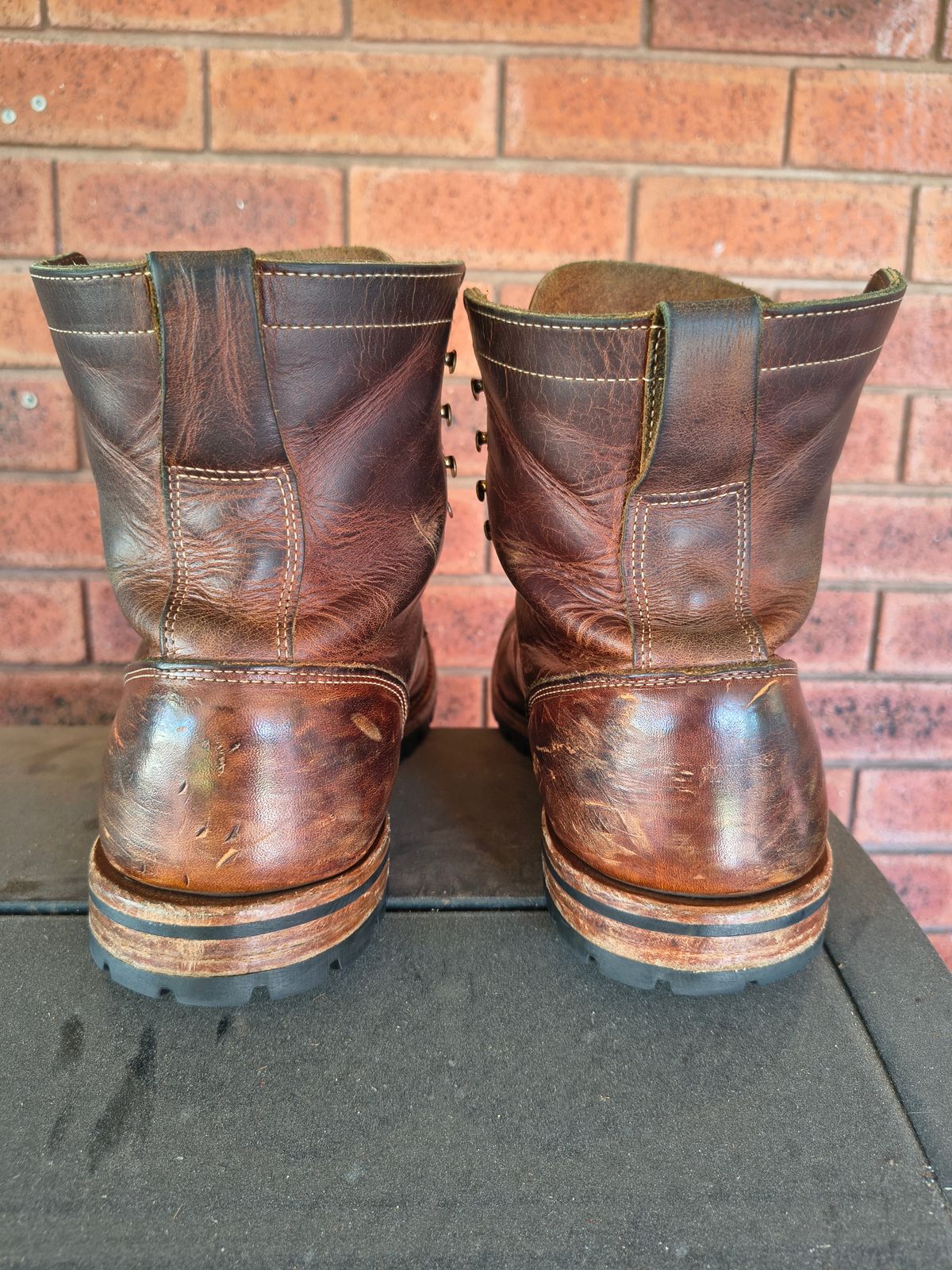 Photo by Malikian23 on March 1, 2026 of the Truman Upland Boot in Seidel Tobacco Snakebite.